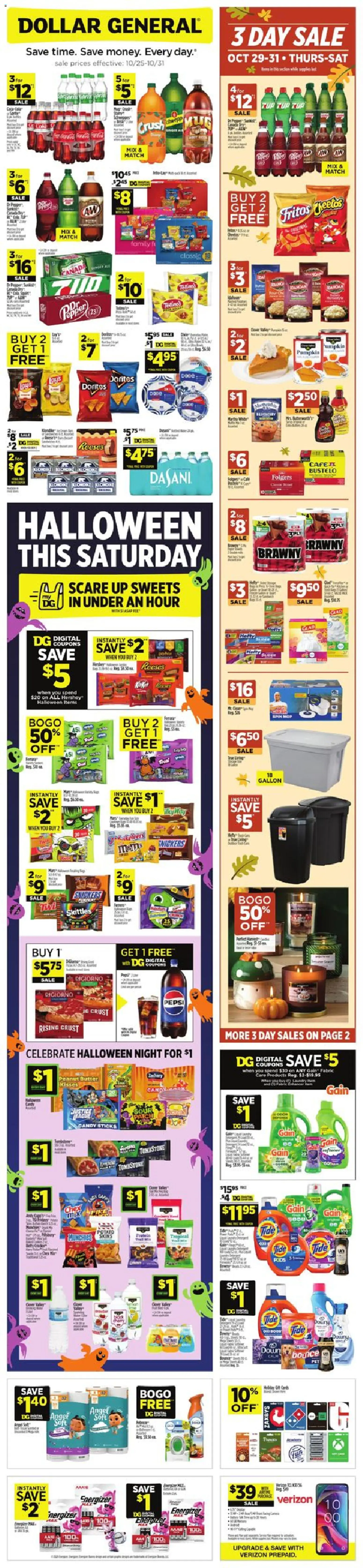 Dollar General Weekly Ad - valid from 10/25/2026 | Page: 1