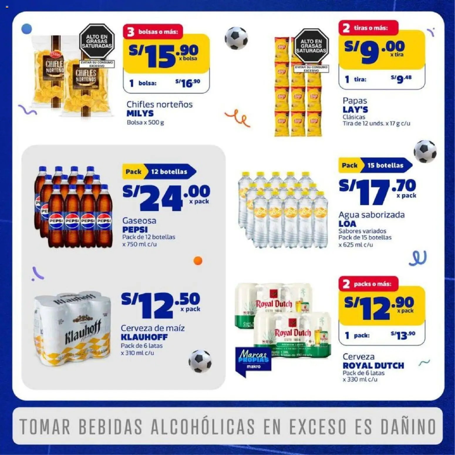 Catálogo Makro válido desde 21.05.2026 | Página: 4 | Productos: Cerveza, Papas, Bolsa