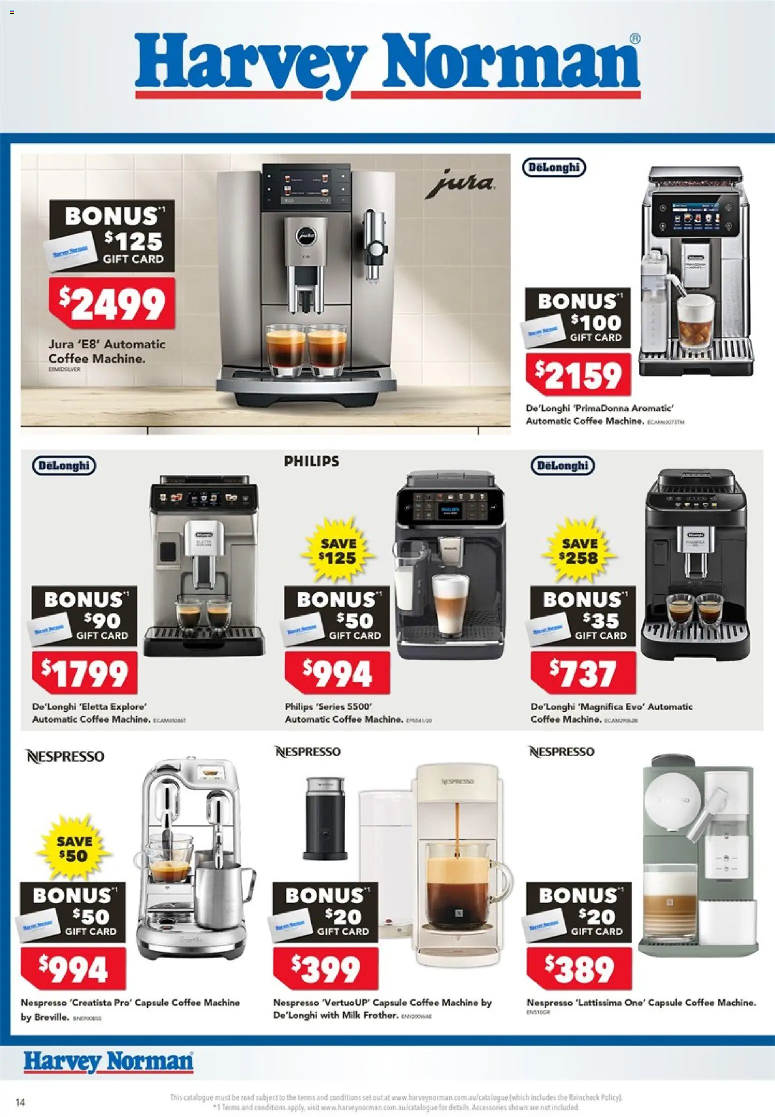 Harvey Norman catalogue - valid from 18.05.2026 | Page: 14 | Products: Milk, Coffee, Accessories