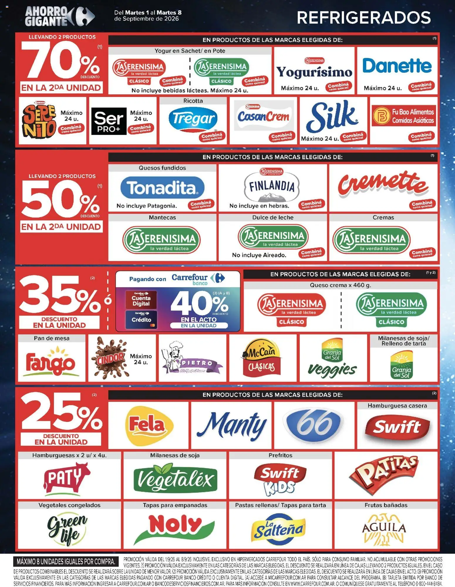 Carrefour - Ofertas │ válido desde el 01/09/2026 | Página: 10 | Productos: Teléfono, Sobre, Pan, Crema
