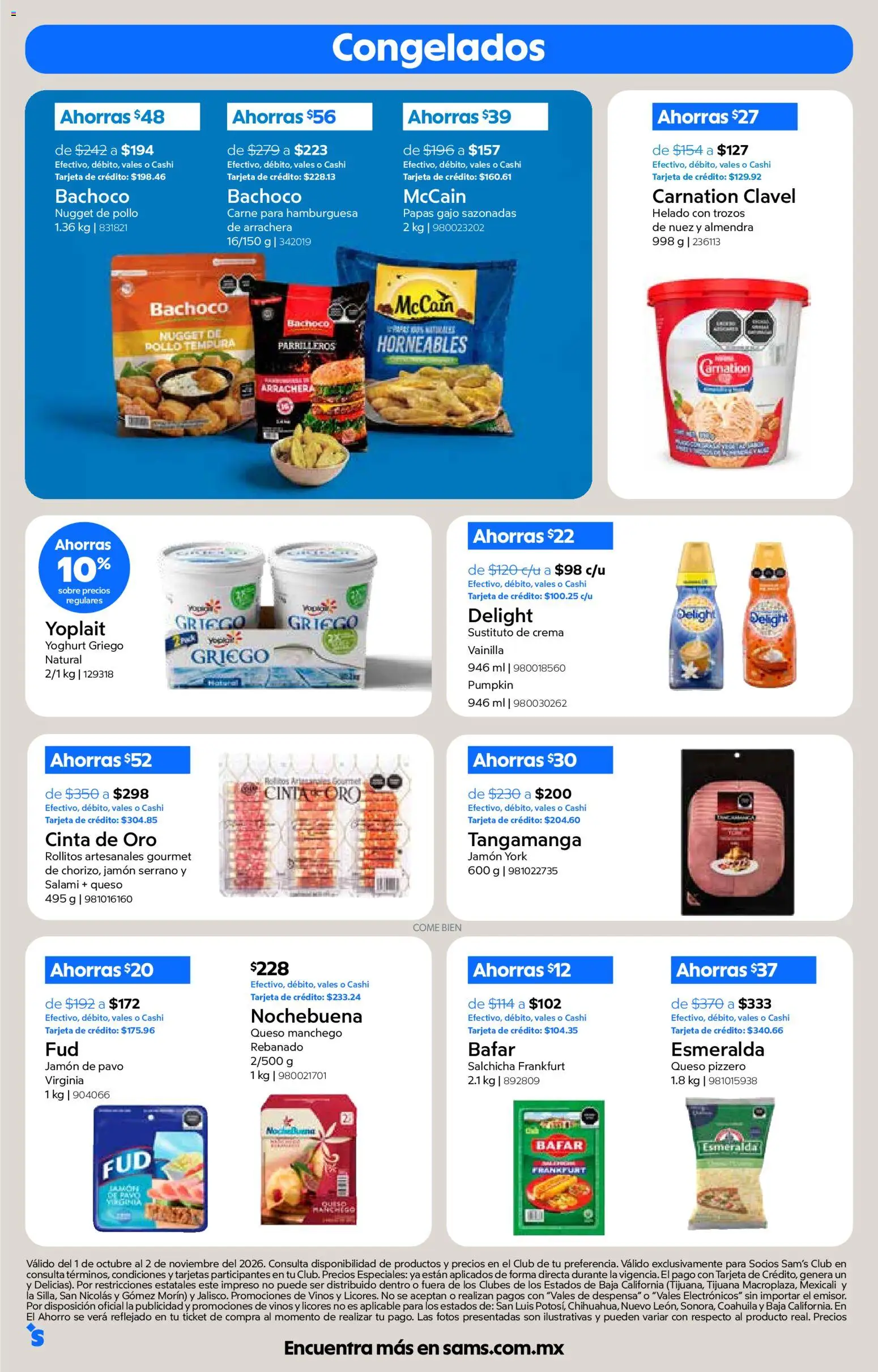 Nuevas ofertas de Sam's Club válidas en toda la República Mexicana desde el 01/10/2026. ¡Encuentra las mejores ofertas en Sam's Club catálogo! | Página: 20