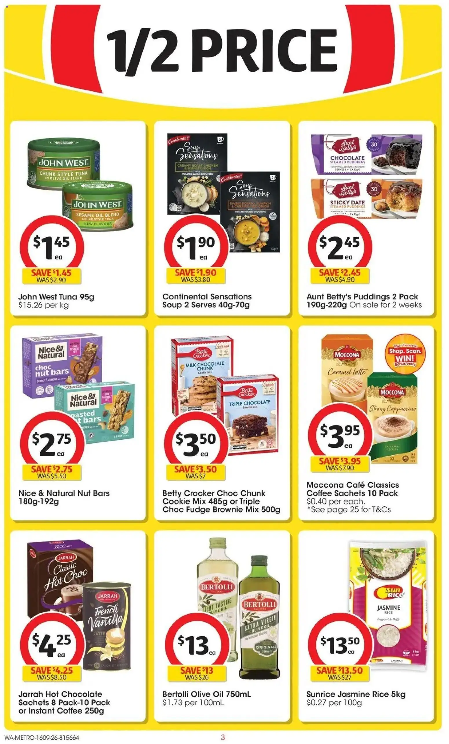 ﻿Coles catalogue valid from 16/09/2026 > Online Australia | Page: 3 | Products: Milk, Rice, Onion, Instant coffee