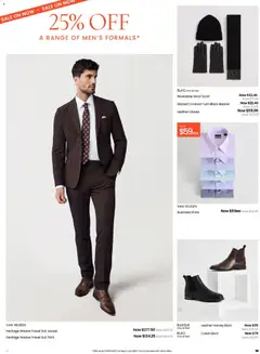 Preview of Myer Stocktake Sale - valid from 25/05/2026 | Page: 21 | Products: Jacket, Suit, Scarf, Gloves