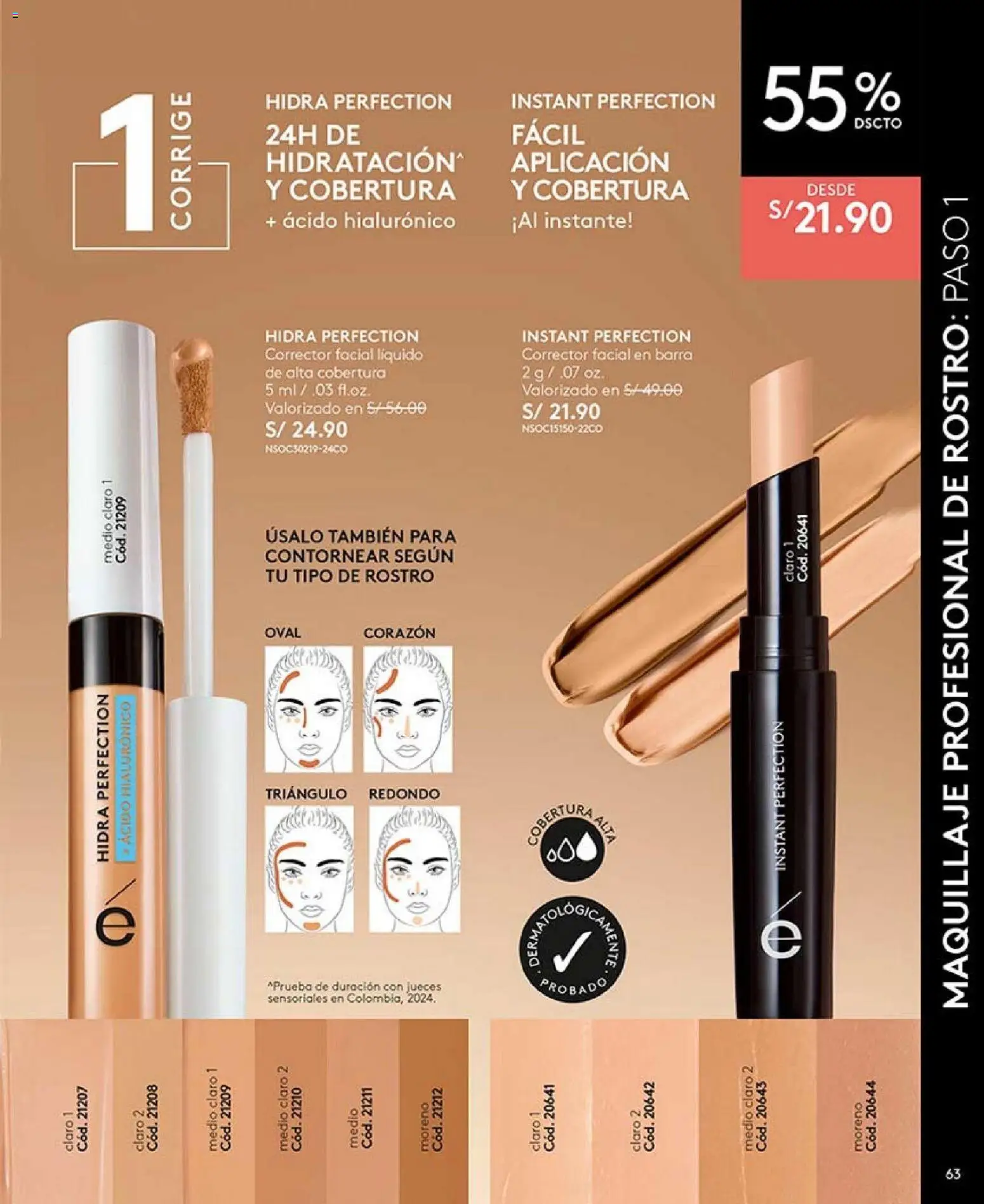Catálogo Ésika válido desde 04/04/2026 | Página: 63 | Productos: Maquillaje, Corrector