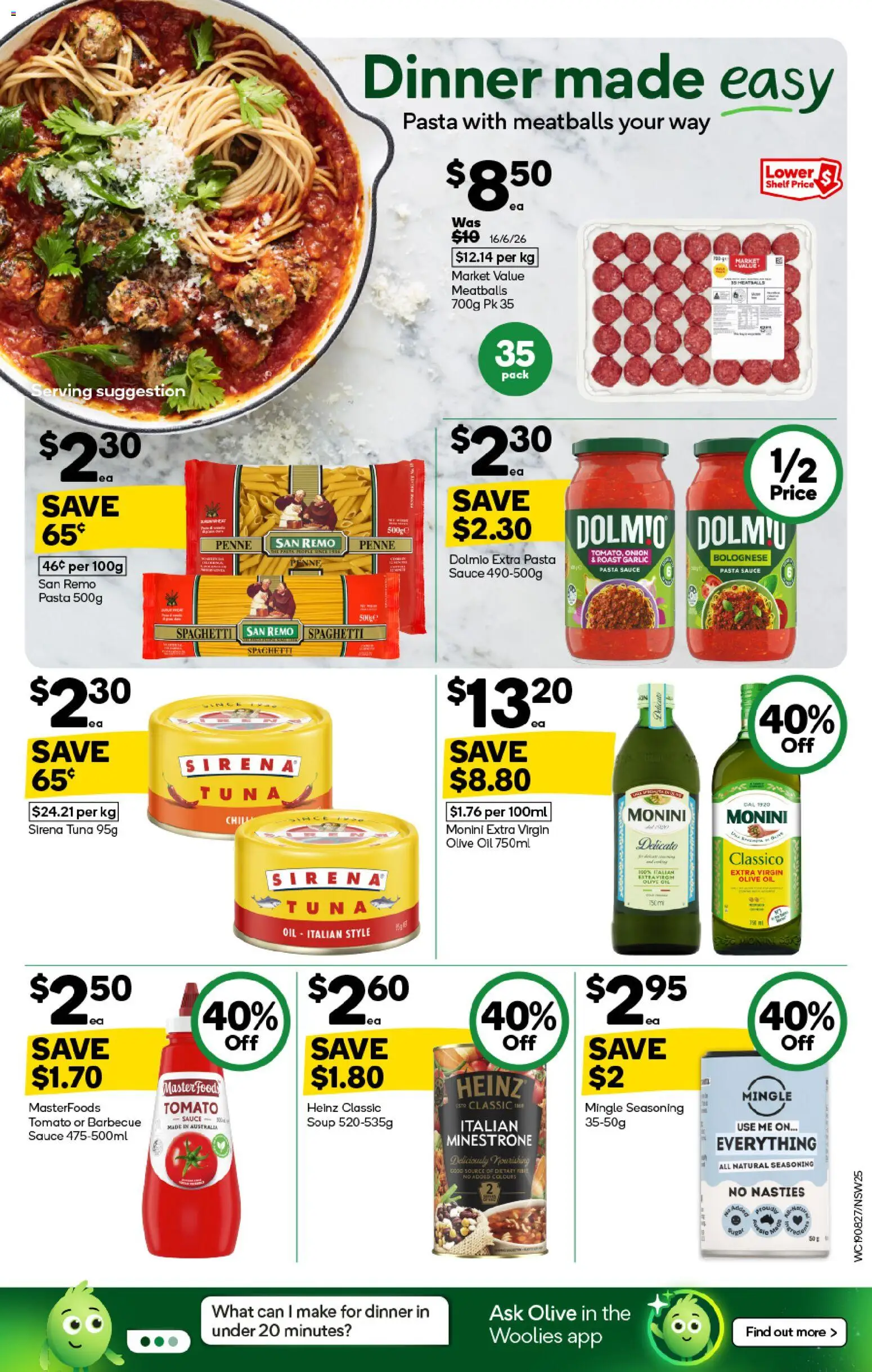 Woolworths catalogue - valid from 19/08/2026 | Page: 25 | Products: Soup, Garlic, Extra virgin olive oil, Onion