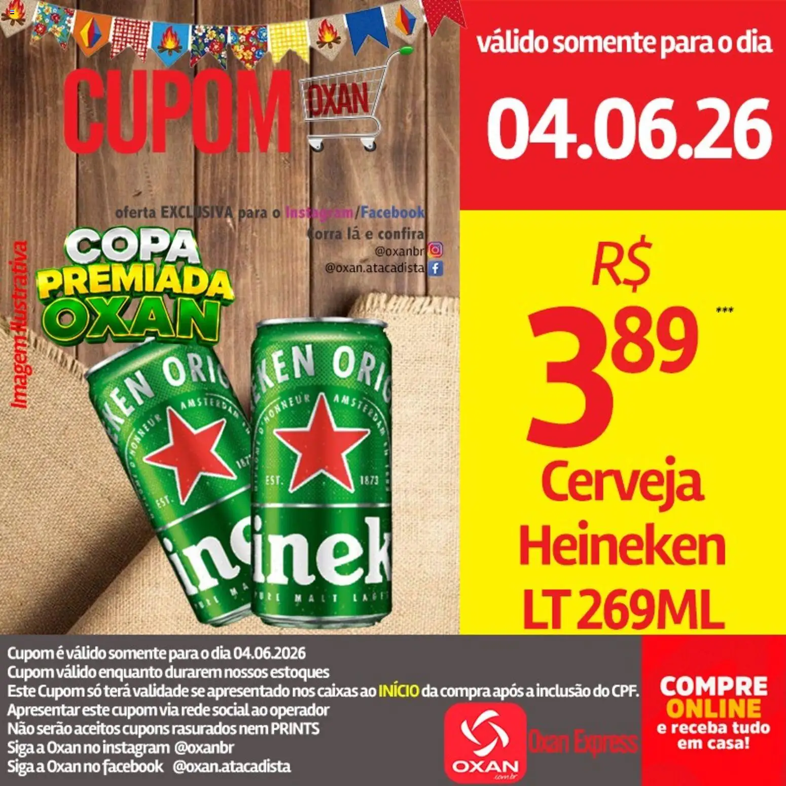 Oxan Atacadista Folheto - válido de 04.06.2026 | Página: 15 | Produtos: Cerveja, Copa, Heineken
