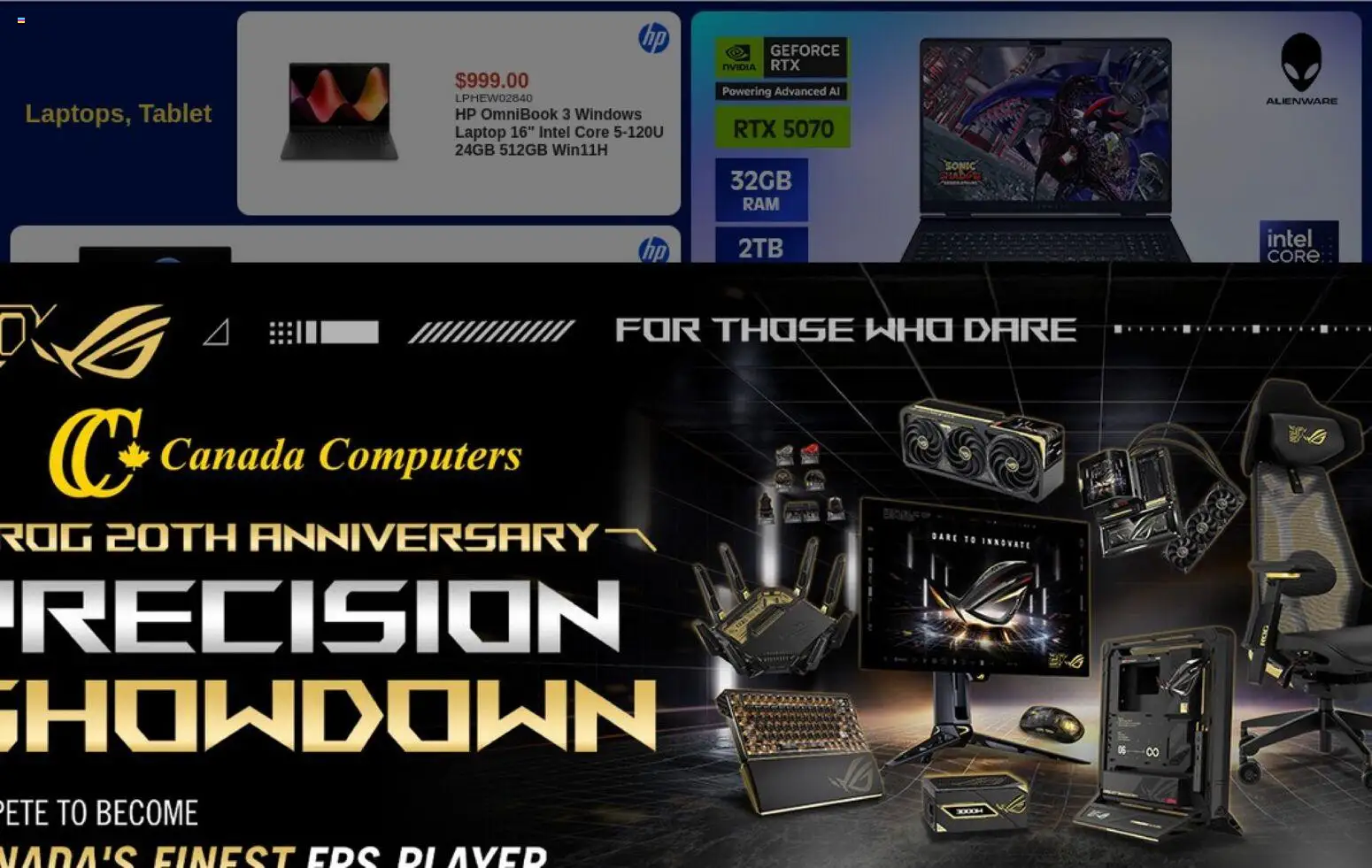 Canada Computers flyer valid from Aug 21, 2026 | Page: 3 | Products: Tablet, Laptop