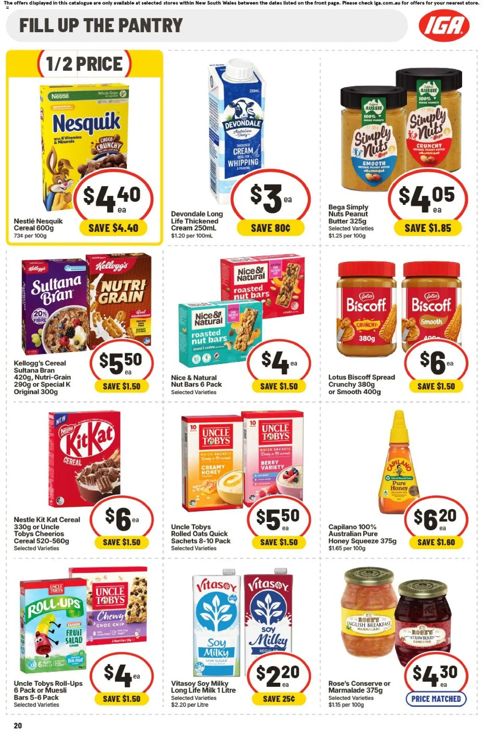 IGA catalogue - valid from 02/09/2026 | Page: 19 | Products: Butter, Honey, Oats, Cereal