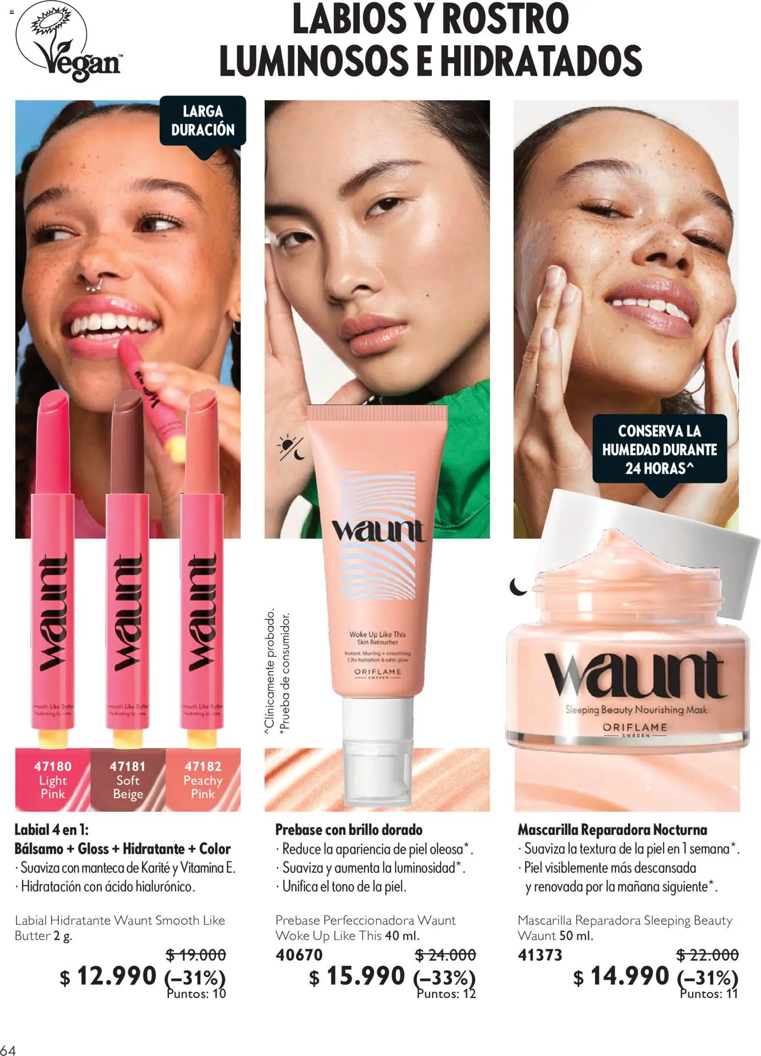 Oriflame Ofertas │ válido desde el 10.07.2026 | Página: 64 | Productos: Bálsamo, Mascarilla, Manteca, Labial