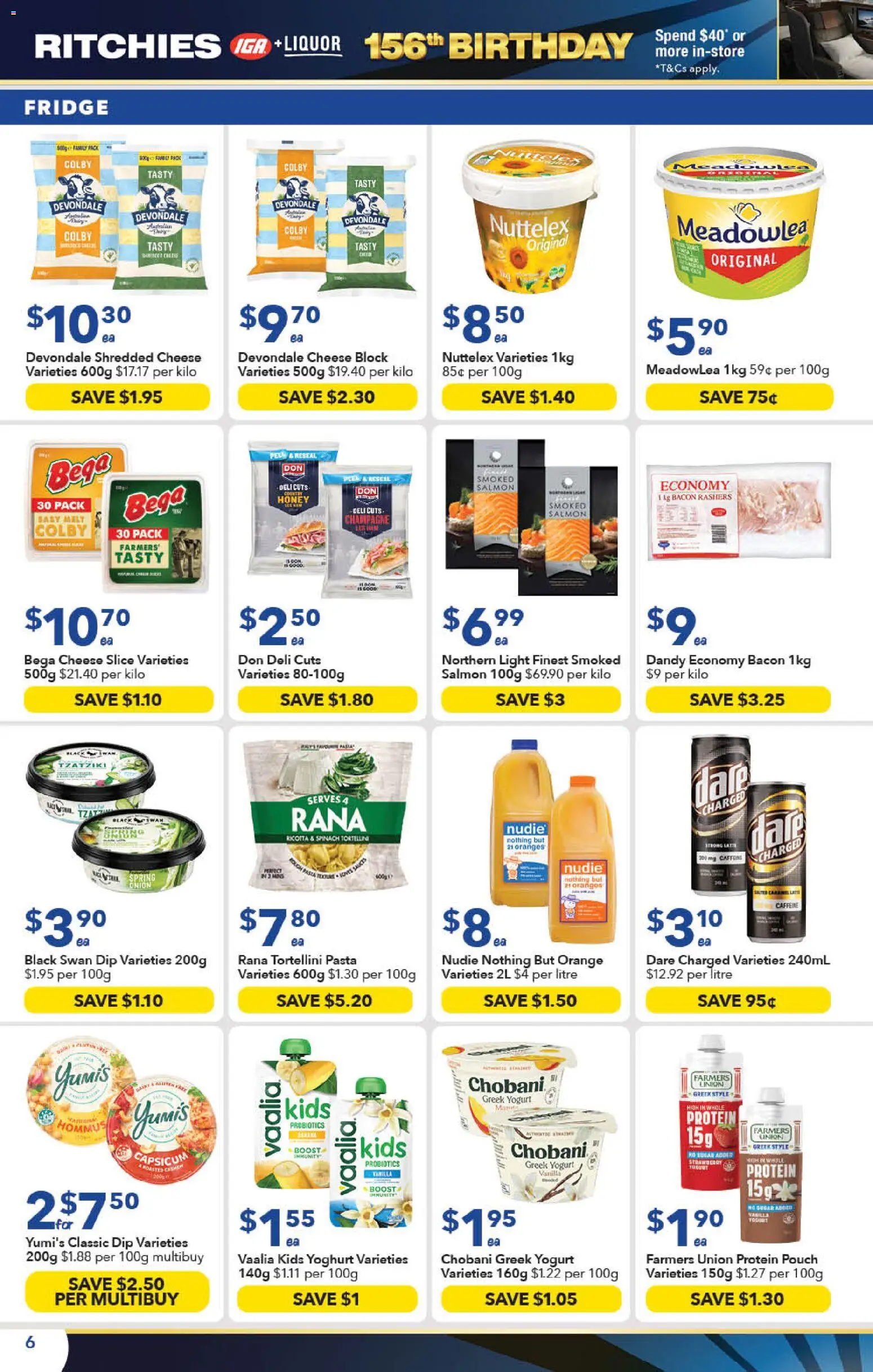 Ritchies catalogue - valid from 23/09/2026 | Page: 6 | Products: Yoghurt, Spinach, Salmon, Greek yogurt