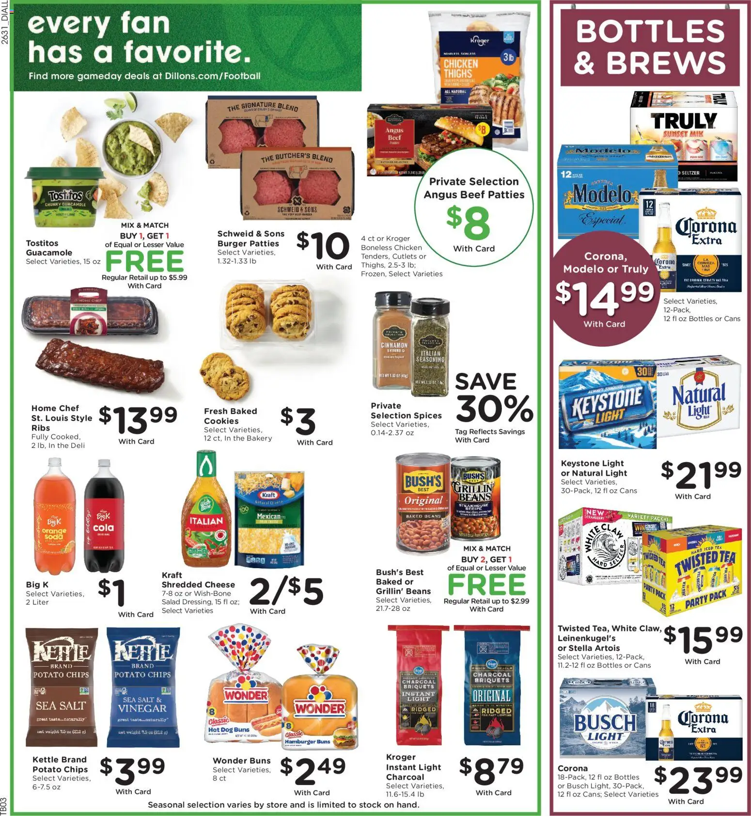 Dillons Weekly Ad - valid from 09/02/2026 | Page: 4 | Products: Vinegar, Lighting, Guacamole, Spices