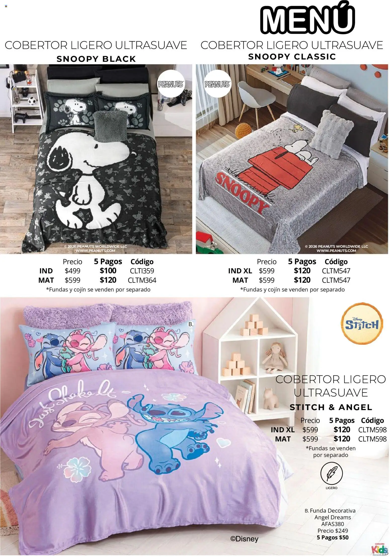 Nuevas ofertas de Colchas Concord válidas en toda la República Mexicana desde el 15/10/2026. ¡Encuentra las mejores ofertas en Colchas Concord catálogo Colección Infantil Para los más peques! | Página: 46