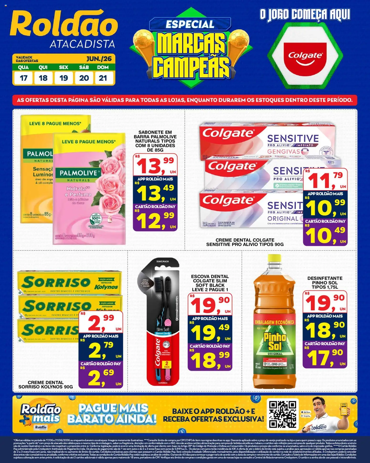 Roldão Folheto - válido de 17.06.2026 | Página: 2 | Produtos: Escova, Leite, Óleo, Creme dental