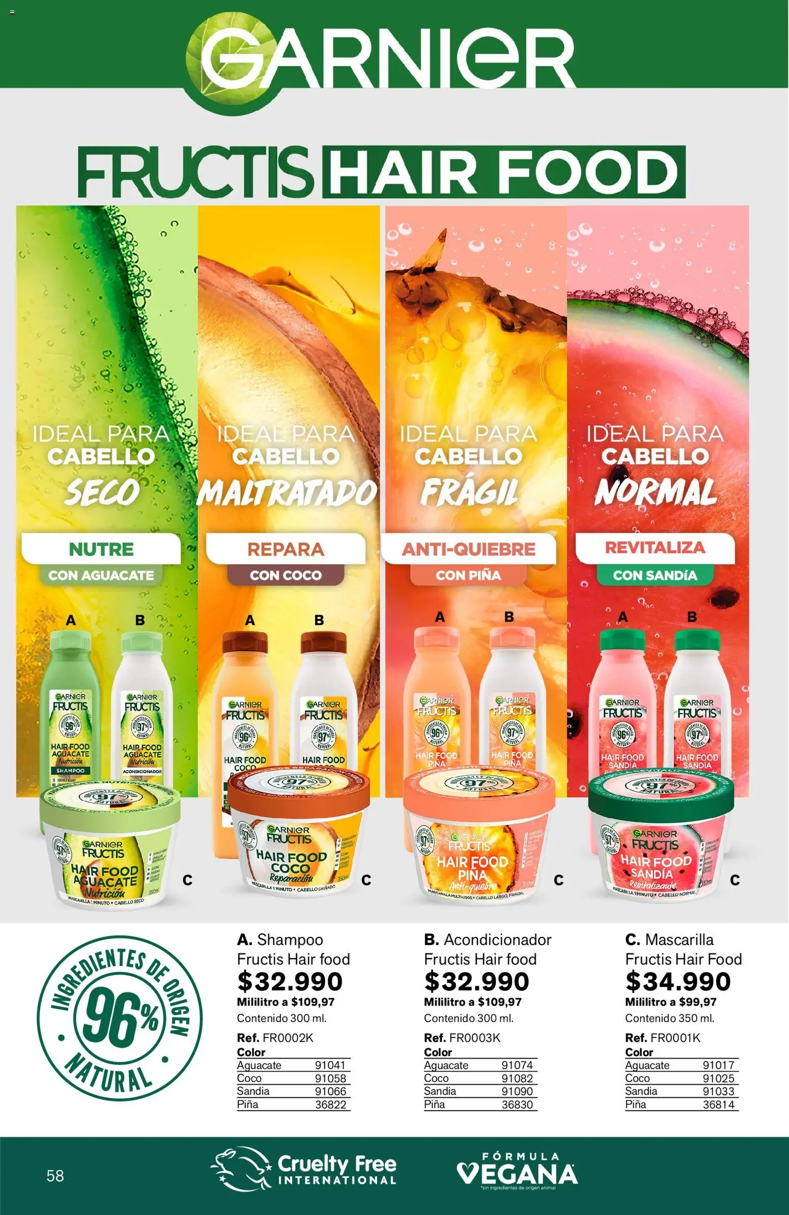 Leonisa revista - valida desde el 15.05.2026 | Página: 58 | Productos: Aguacate, Piña, Mascarilla, Acondicionador