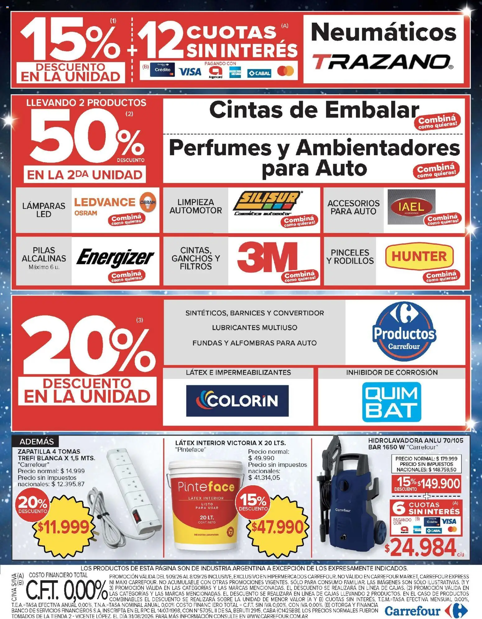 Carrefour - Ofertas │ válido desde el 01/09/2026 | Página: 23 | Productos: Neumáticos, Pilas, Perfumes, Lámparas