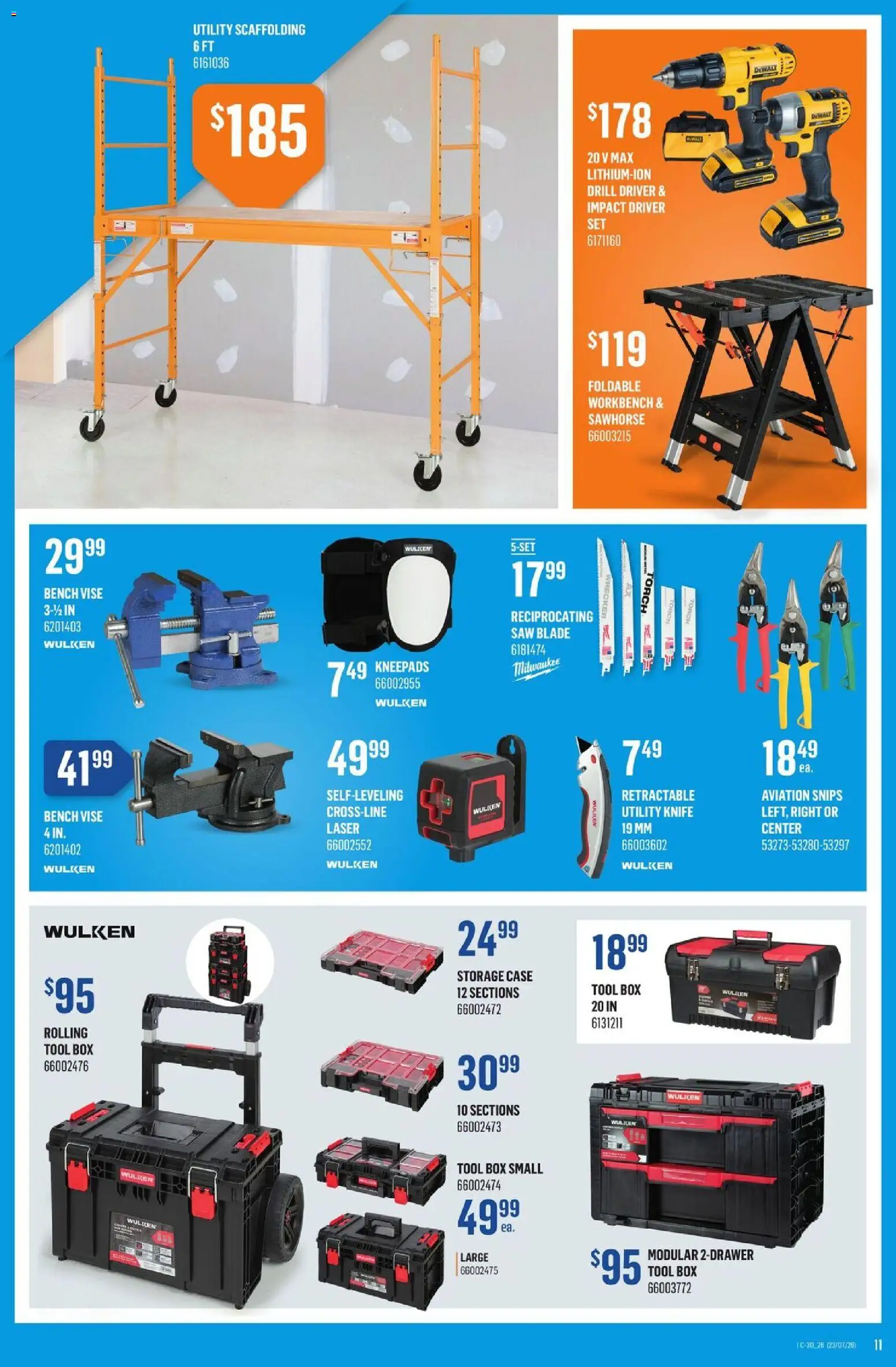 Canac flyer valid from Jul 23, 2026 | Page: 11 | Products: Case, Box