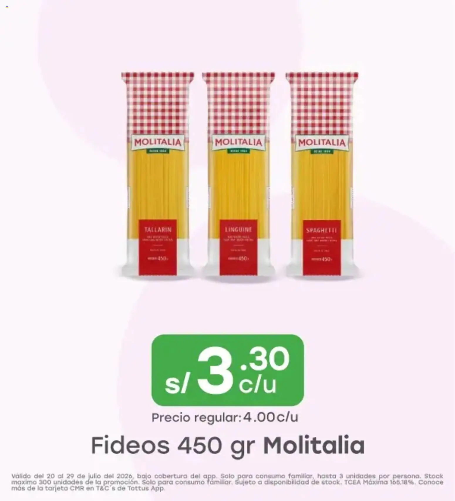 Catálogo Tottus válido desde 20/07/2026 | Página: 2 | Productos: Fideos