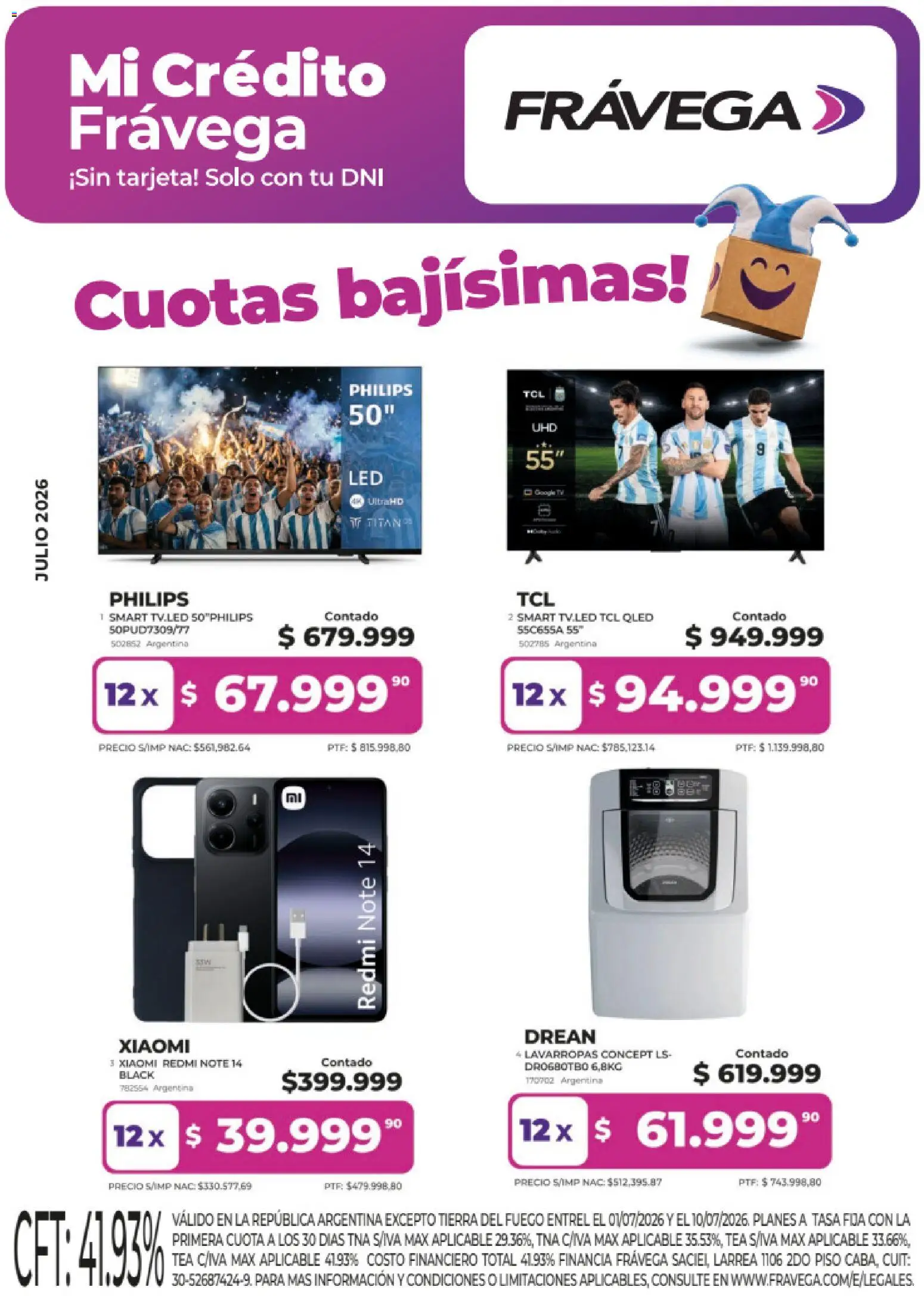 Frávega ofertas (01/07/2026 catalogue cover