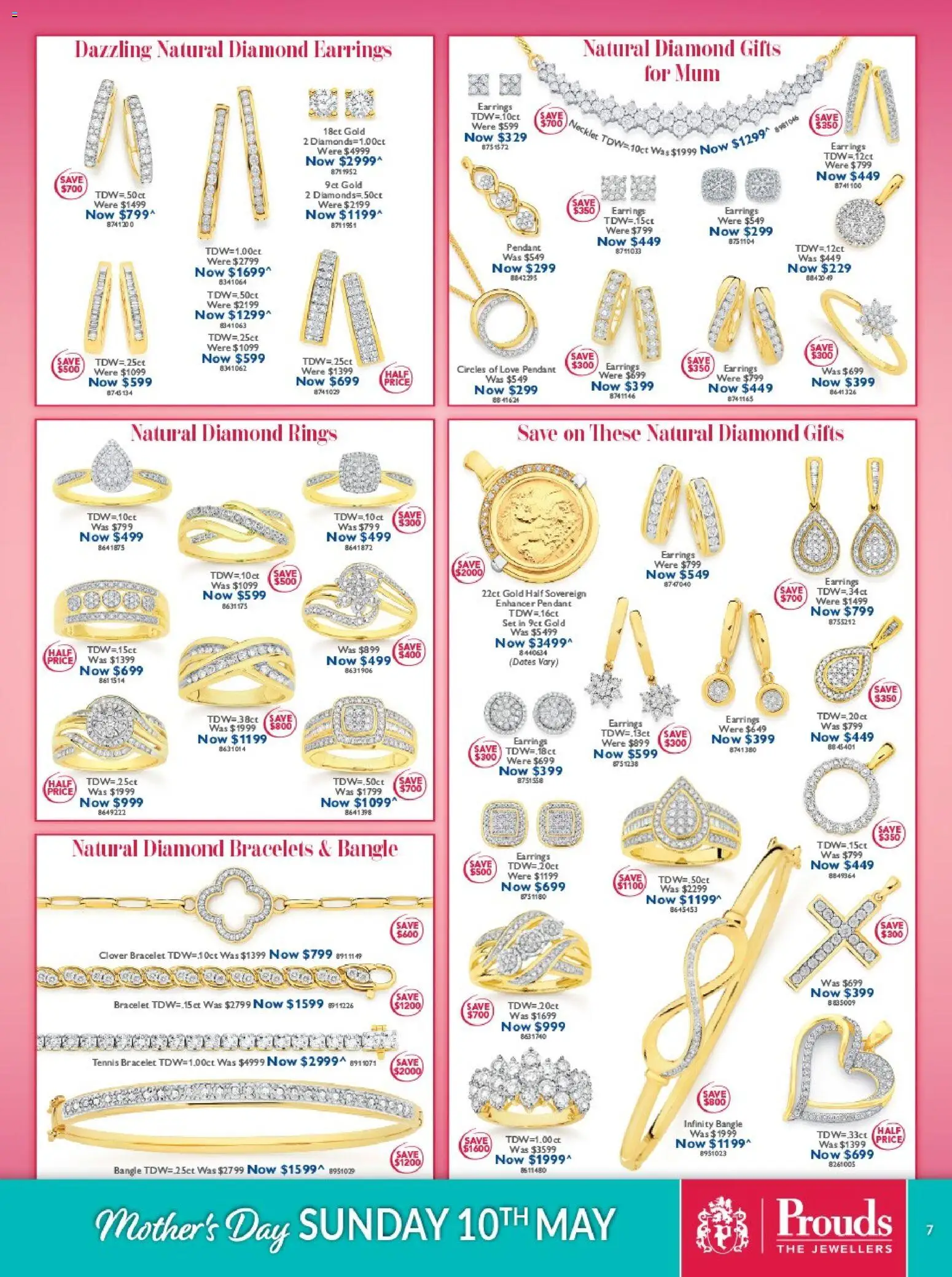 Prouds The Jewellers catalogue - valid from 13.04.2026 | Page: 7 | Products: Bracelet, Diamond, Earrings, Pendant