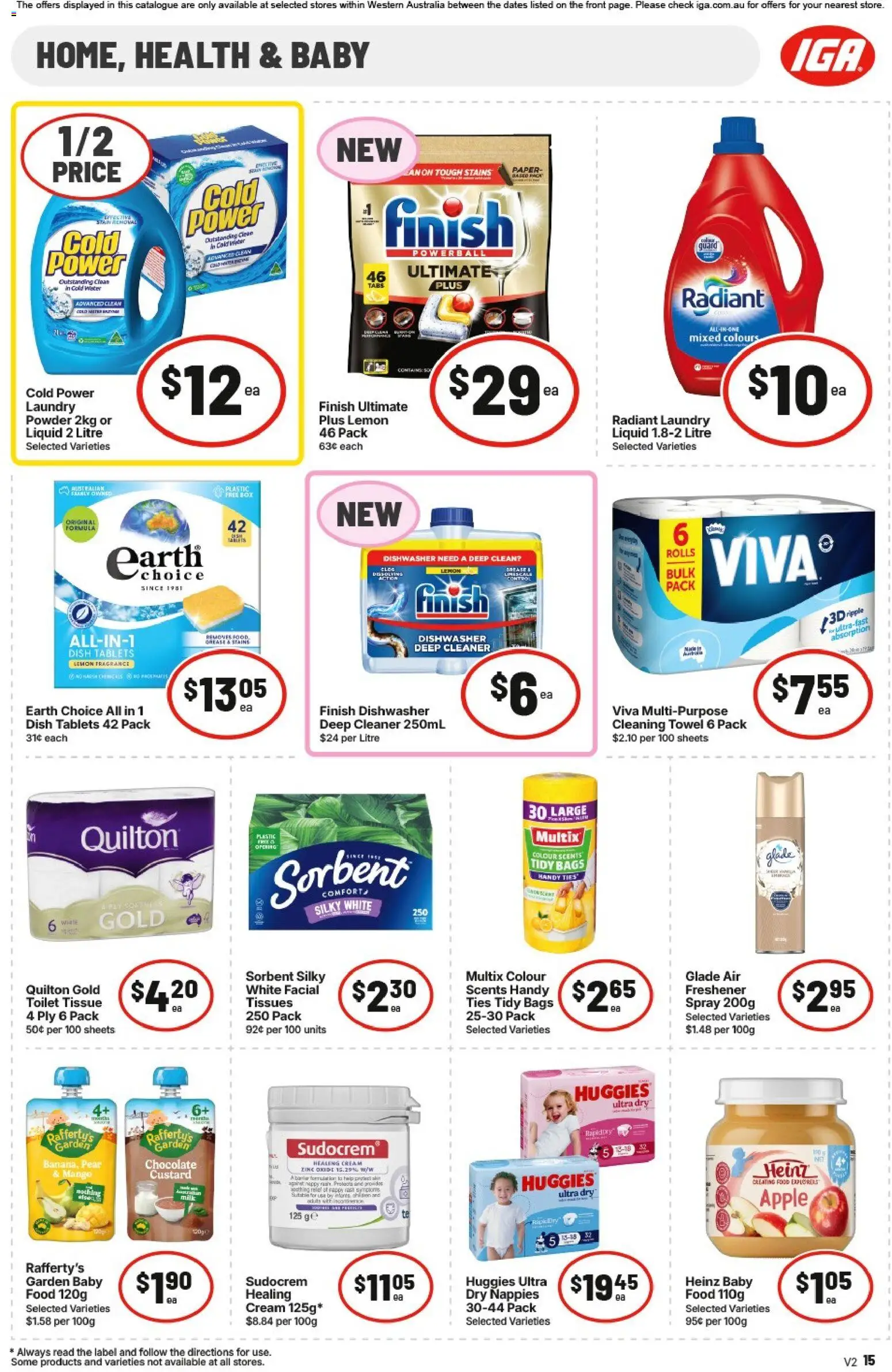 IGA catalogue - valid from 15.04.2026 | Page: 15 | Products: Toilet, Fragrance, Water, Zinc