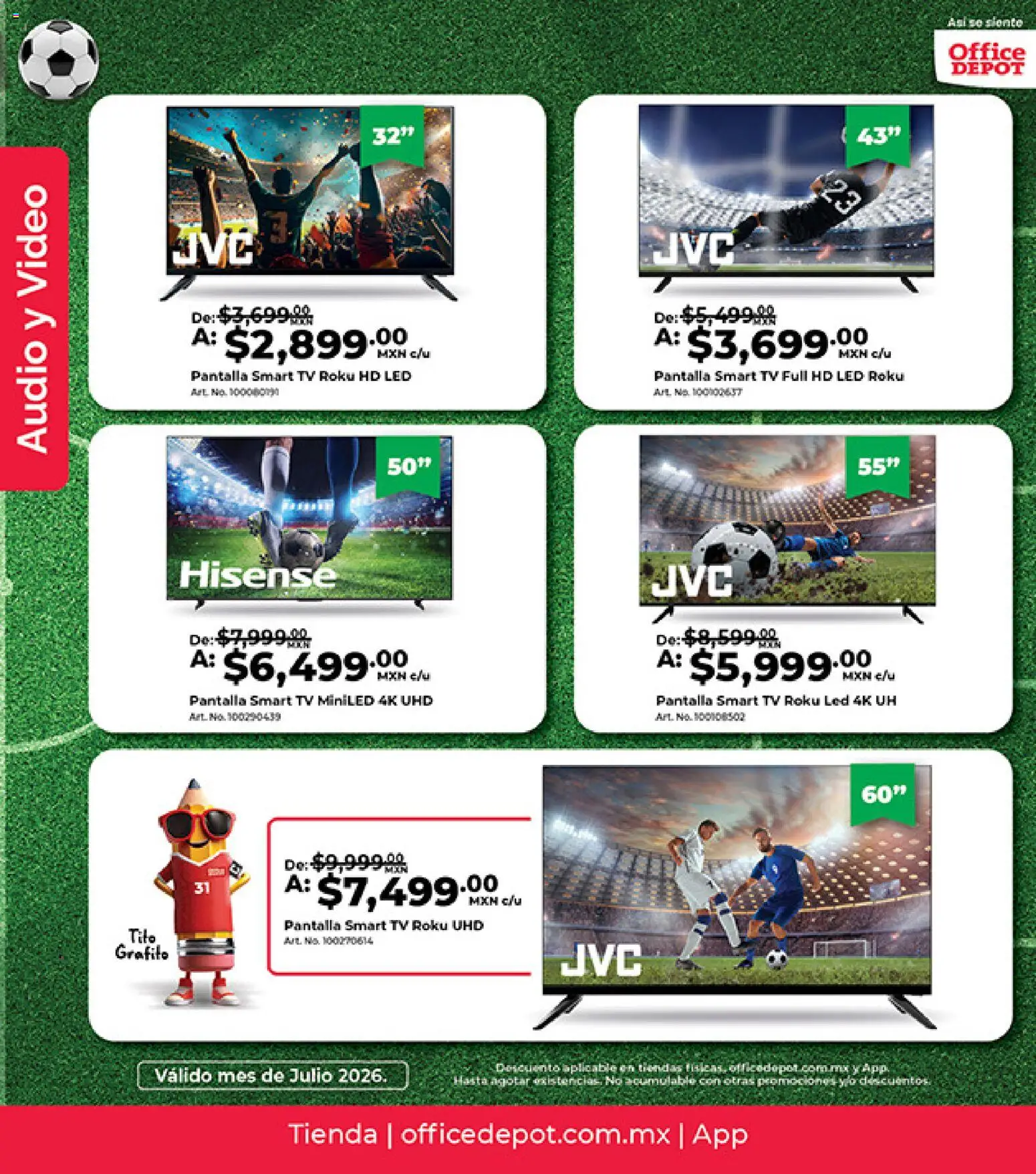 Nuevas ofertas de Office Depot válidas en toda la República Mexicana desde el 01/07/2026. ¡Encuentra las mejores ofertas en Office Depot catálogo! | Página: 2