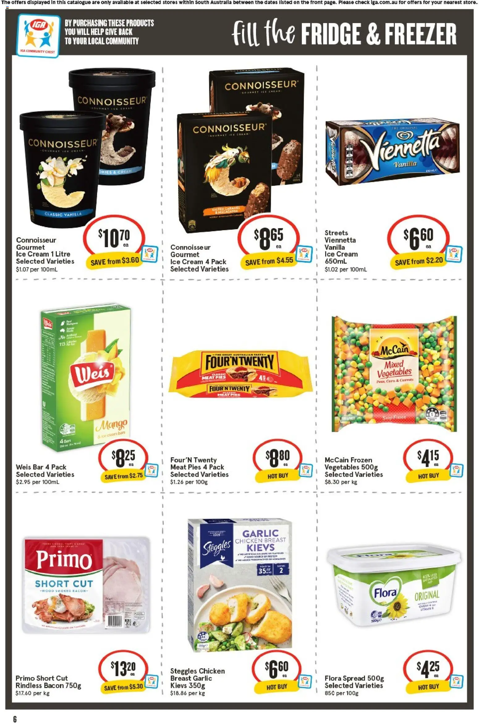 IGA catalogue - valid from 03.06.2026 | Page: 7 | Products: Cream, Wood, Vegetables, Pies