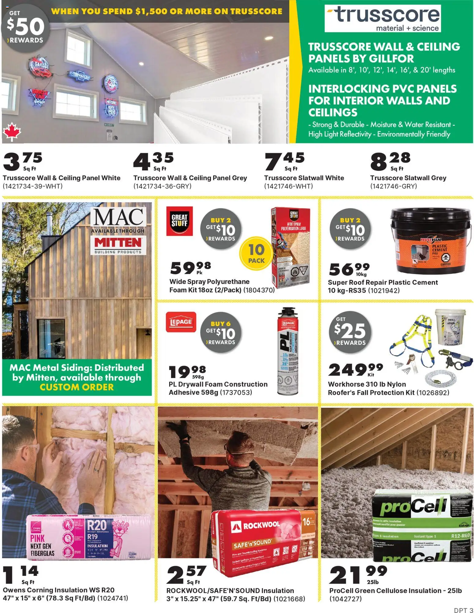Kent flyer valid from Oct 1, 2026 | Page: 3 | Products: Water, Foam, Cement