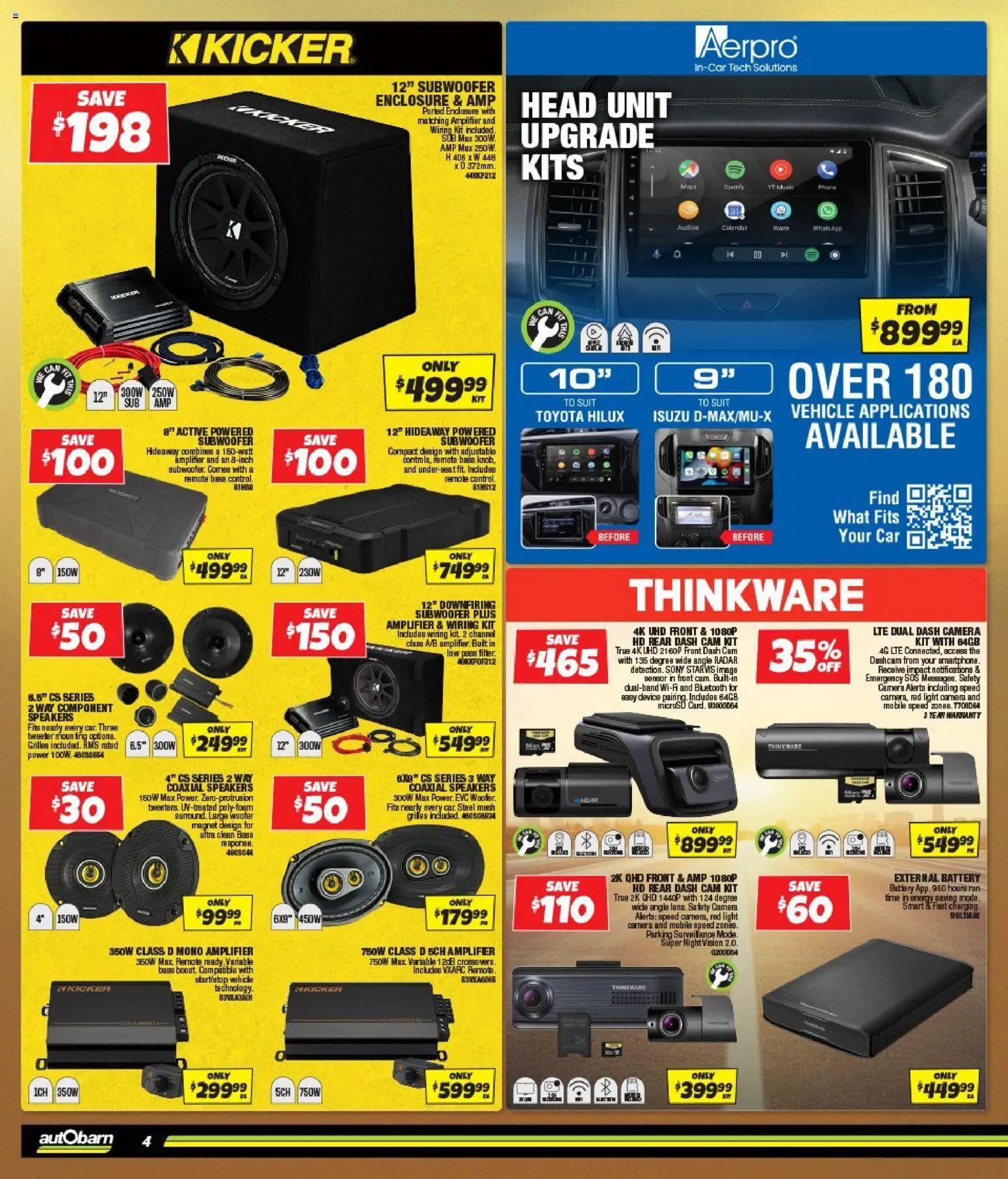 Autobarn catalogue - valid from 09/09/2026 | Page: 4 | Products: Battery, Suit, Amplifier, Device