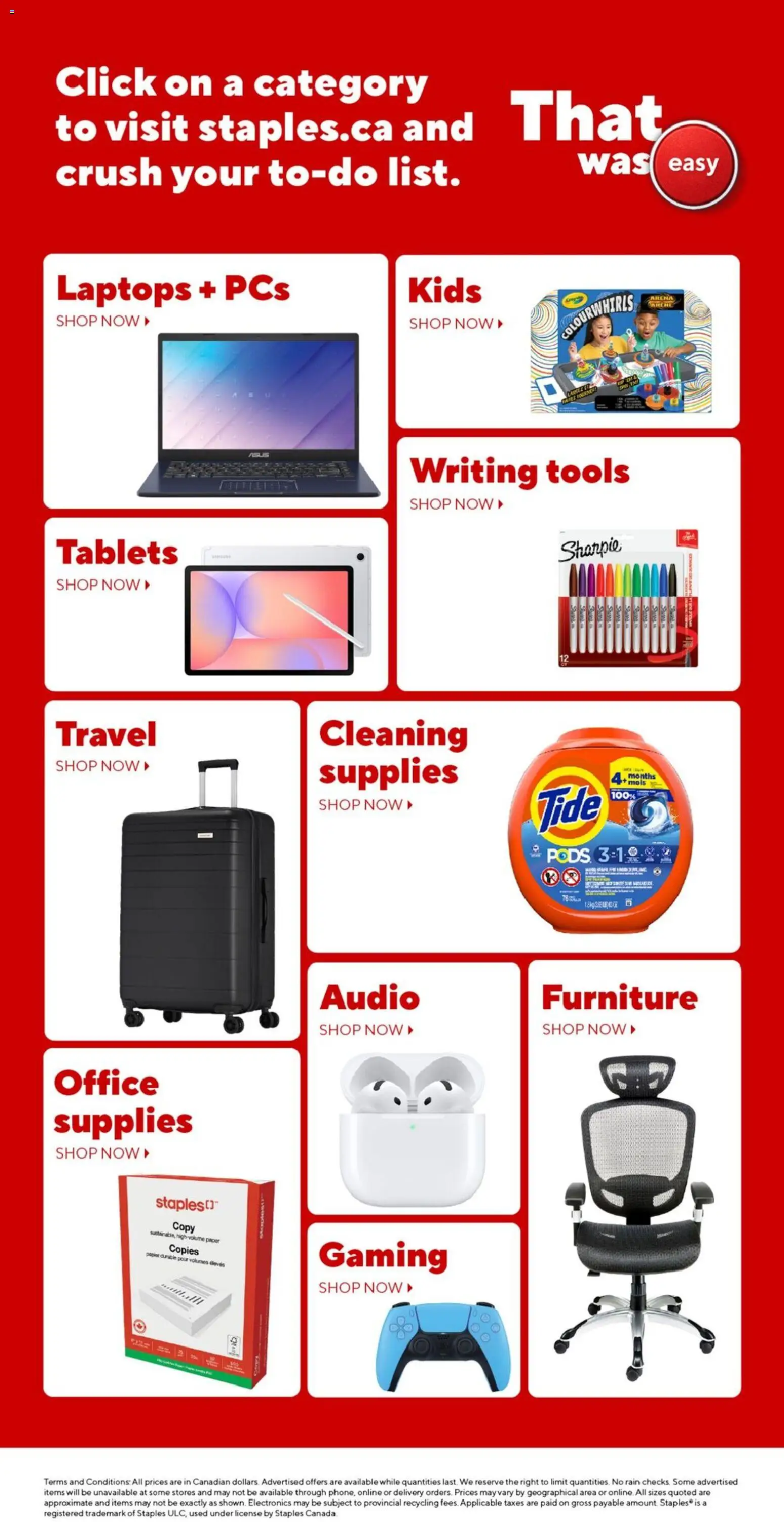 Staples flyer valid from Aug 14, 2026 | Page: 25