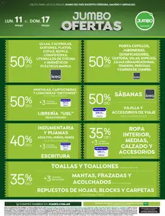 Vista previa Jumbo - Ofertas | Electro y Hogar válido desde el 11.05.2026 | Página: 2 | Productos: Teléfono, Cocina, Sabanas, Ropa