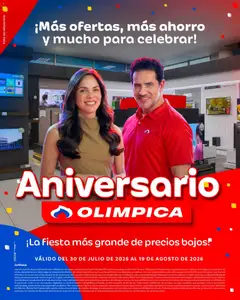 Olímpica - Aniversario Ofertas textil y electro -  Vista previa de la revista de la tienda Olímpica valido desde el 30/07/2026