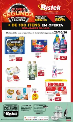 Bistek Supermercados ofertas Super Segunda - Pré-Visualização do folheto da loja Bistek Supermercados, válido de 26/10/2026
