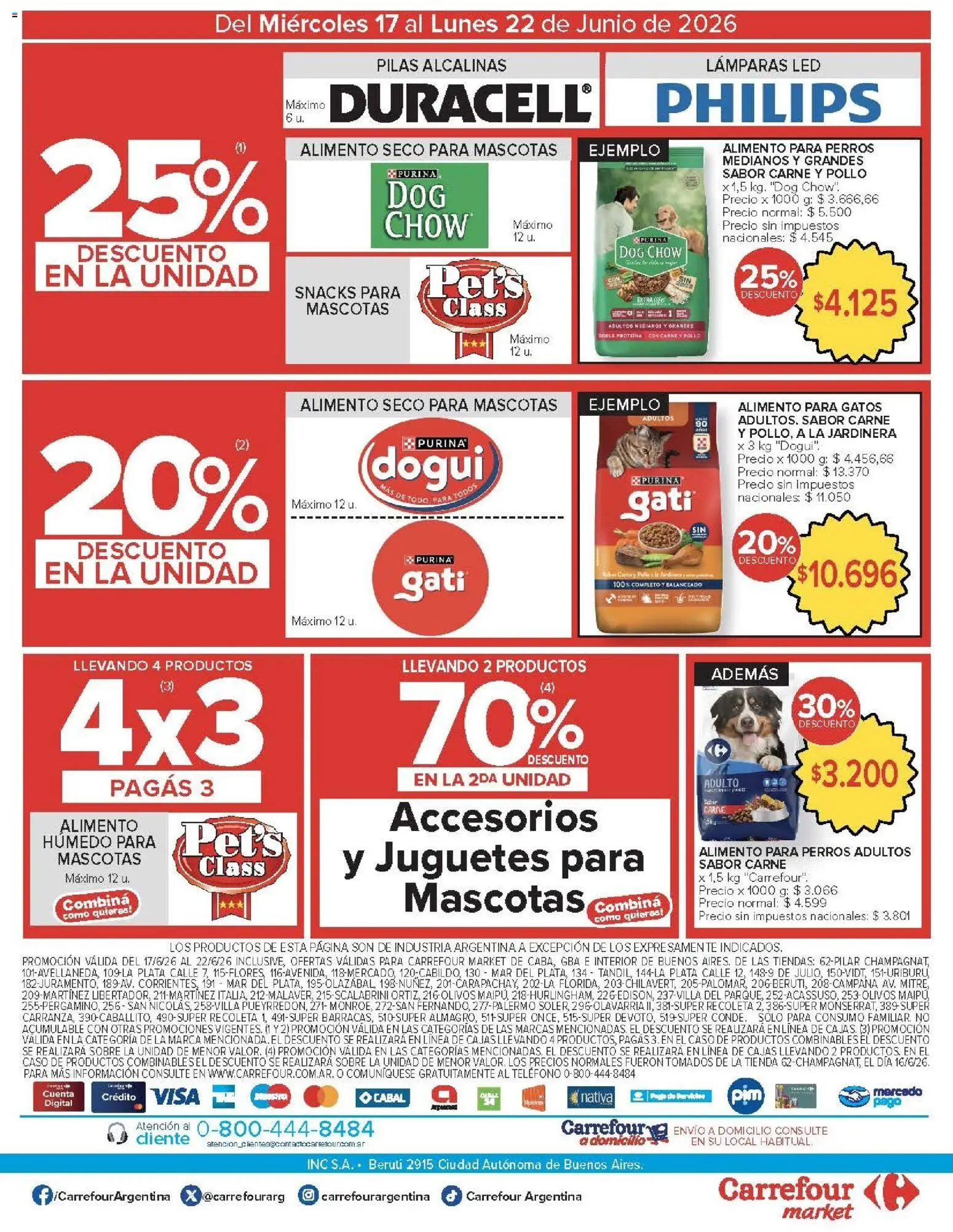 Carrefour ofertas │ válido desde el 17.06.2026 | Página: 60 | Productos: Teléfono, Sobre, Pilas, Pollo