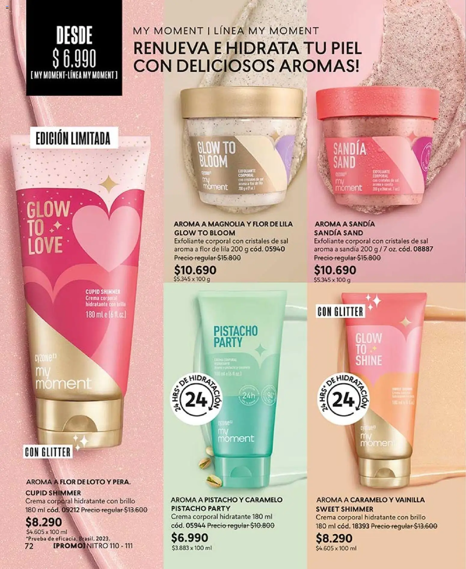 Catálogo CyZone Campaña 14 │ válido desde el 16.08.2026 | Página: 72 | Productos: Brillo, Loto, Vainilla, Sandía