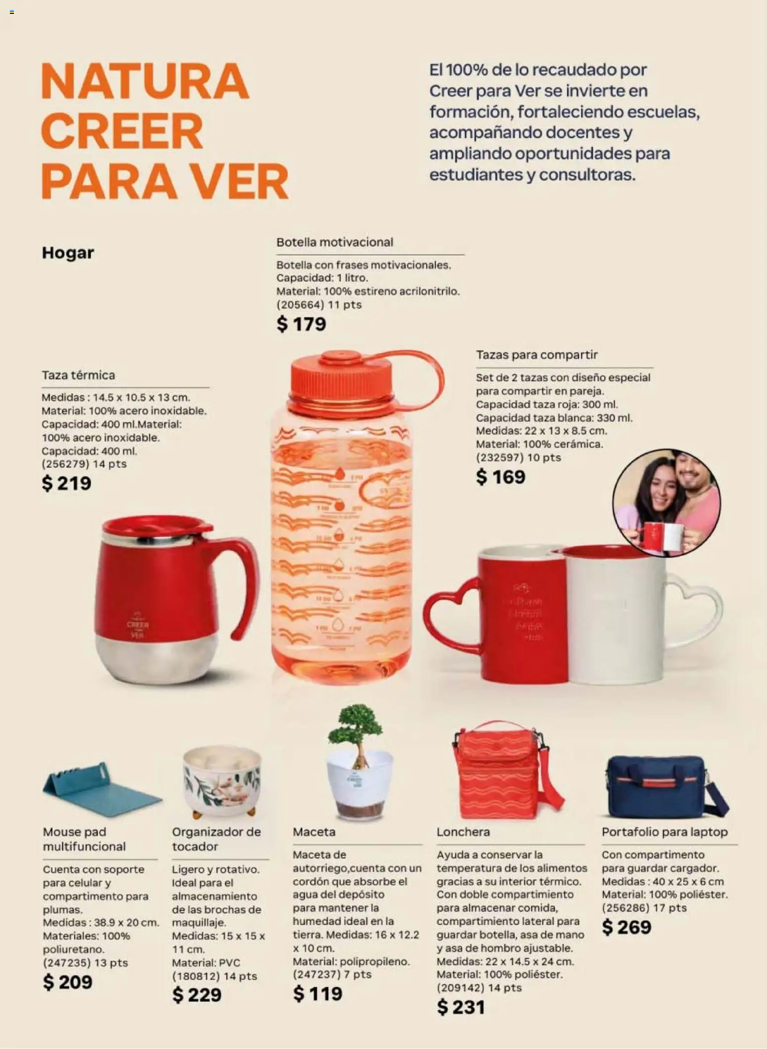 Nuevas ofertas de Natura válidas en toda la República Mexicana desde el 10/07/2026. ¡Encuentra las mejores ofertas en Natura campaña 11 2026! | Página: 148 | Productos: Taza, Agua, Mouse, Laptop