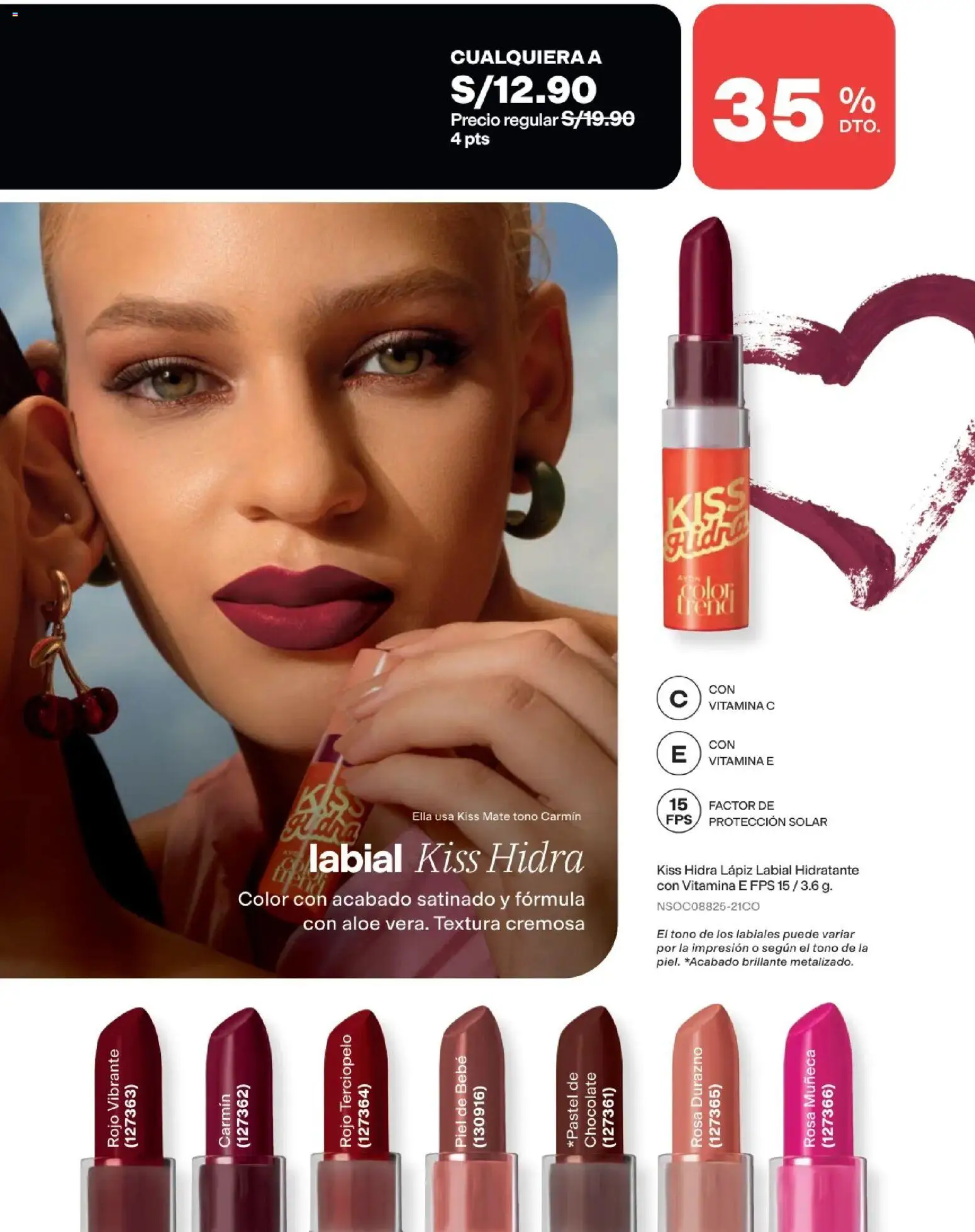 Catálogo Avon válido desde 22/07/2026 | Página: 46 | Productos: Lápiz labial, Chocolate, Muñeca