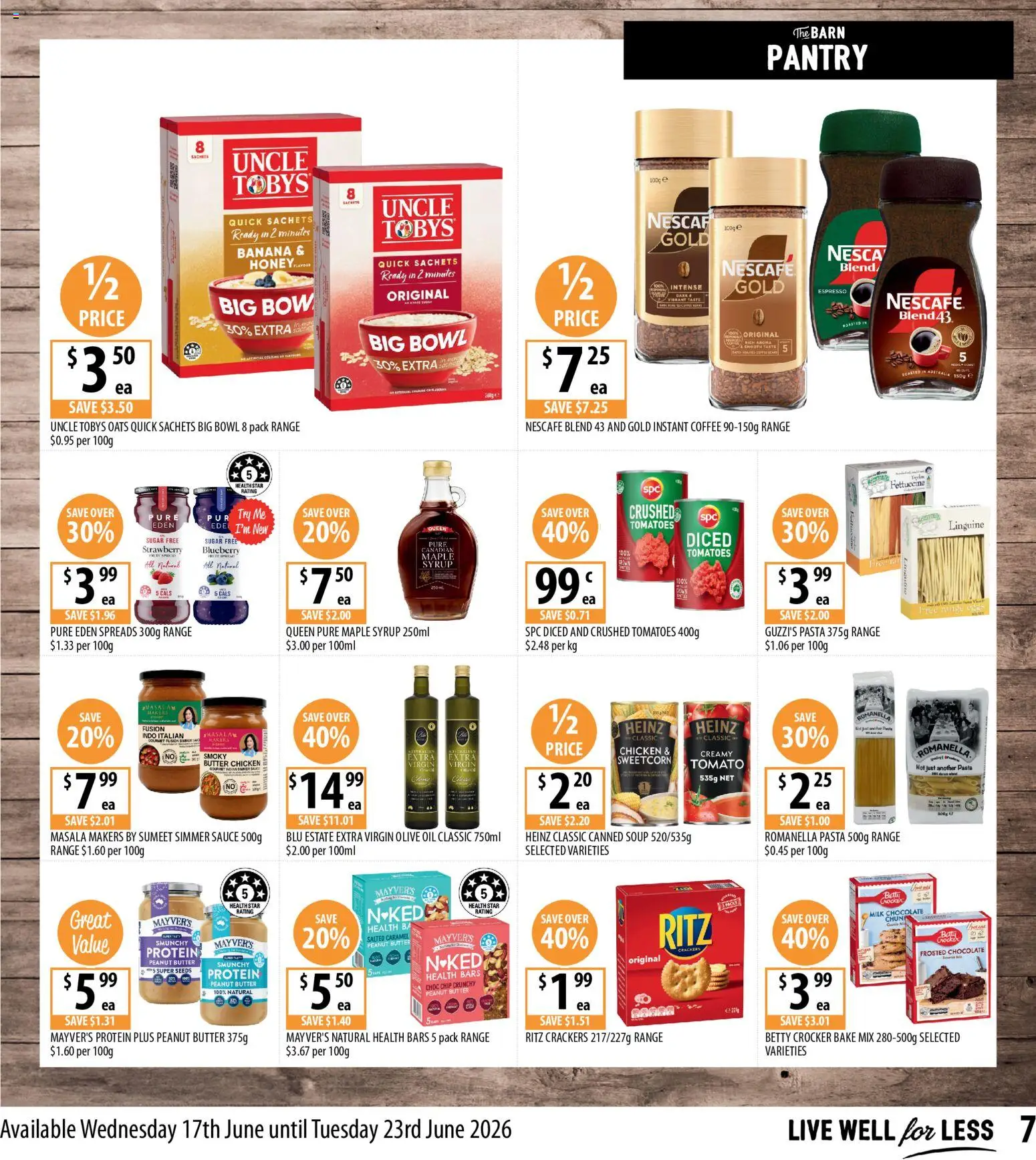 Supabarn catalogue - valid from 17.06.2026 | Page: 7 | Products: Butter, Chicken, Oats, Sugar