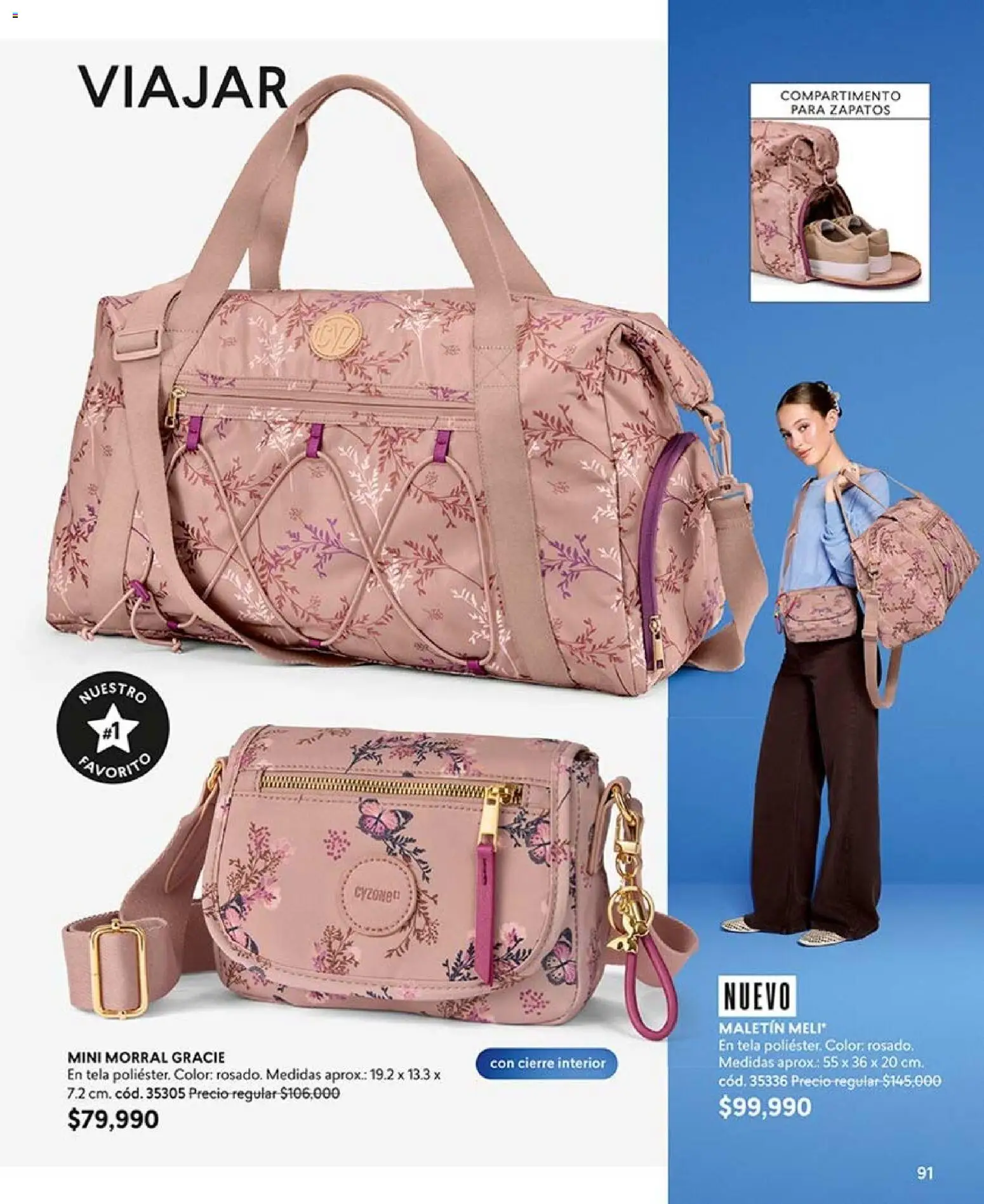 CyZone revista - valida desde el 17/08/2026 | Página: 91 | Productos: Maletin, Morral, Zapatos