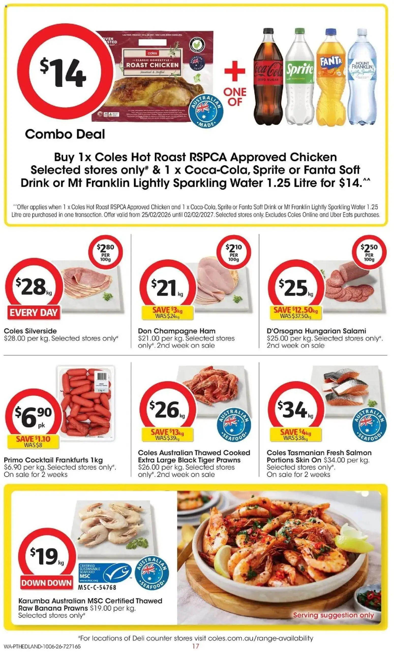 Coles catalogue - valid from 10.06.2026 | Page: 17 | Products: Salami, Salmon, Seafood, Oven