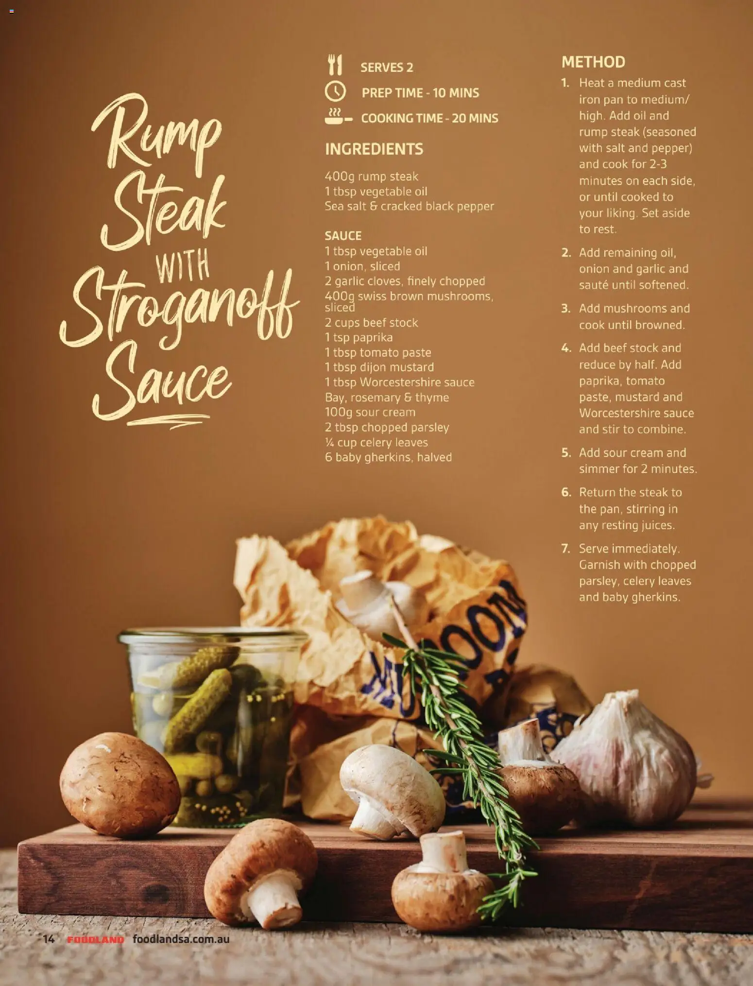Foodland catalogue - valid from 06.03.2026 | Page: 14 | Products: Sour cream, Cream, Steak, Iron