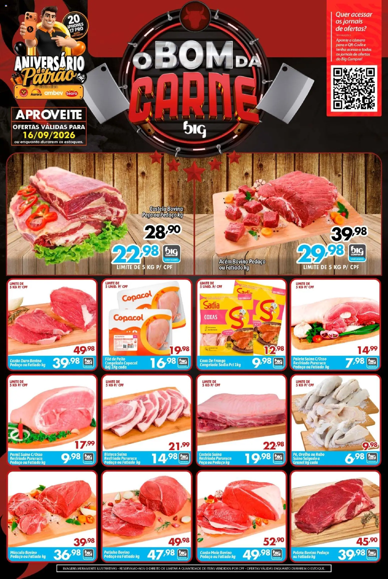 Big Compra Folheto - válido de 16/09/2026 | Página: 1 | Produtos: Coxão mole, Coxão duro, Pernil, Carne