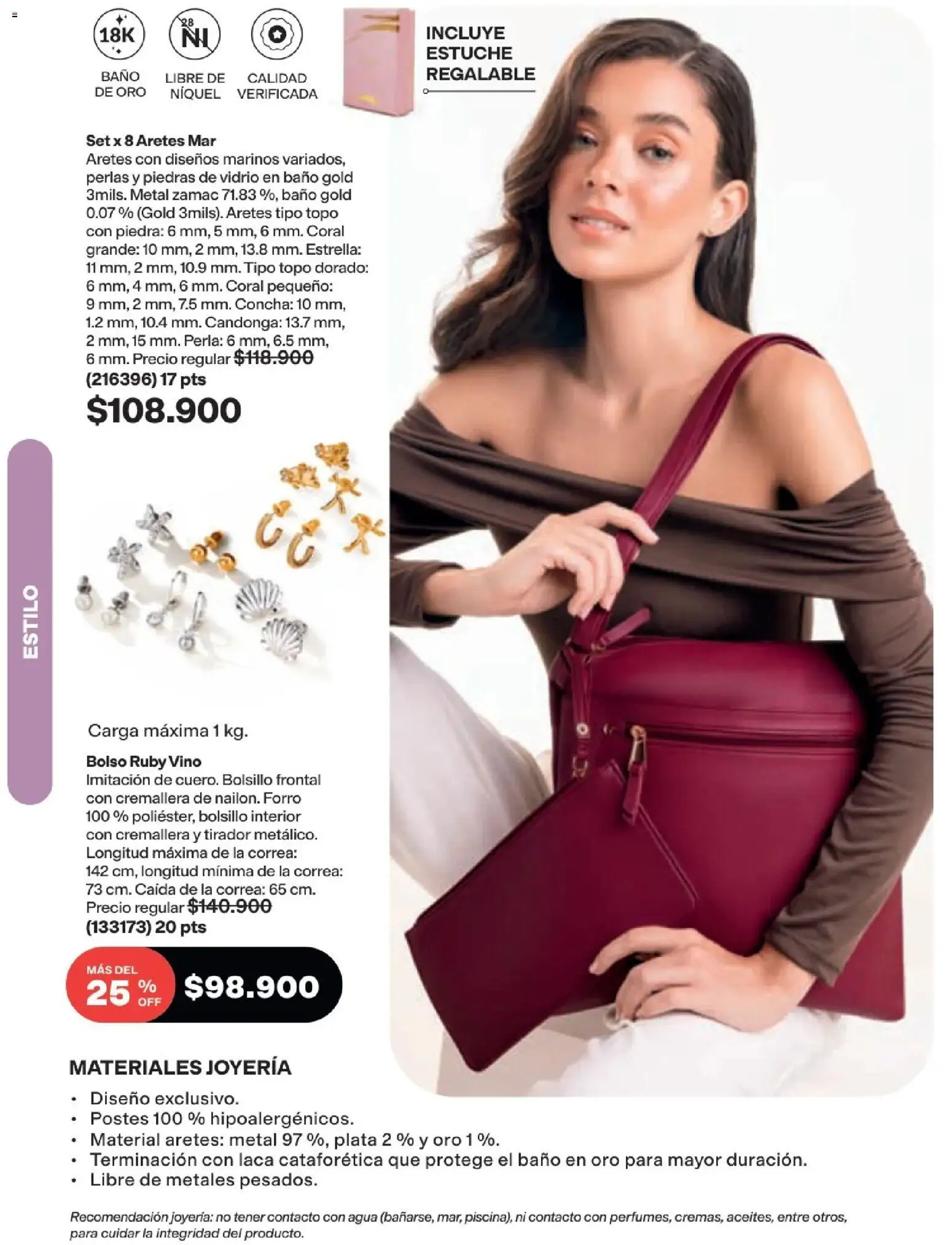 Avon revista - valida desde el 16/08/2026 | Página: 176 | Productos: Bolso, Estuche, Aretes, Baño