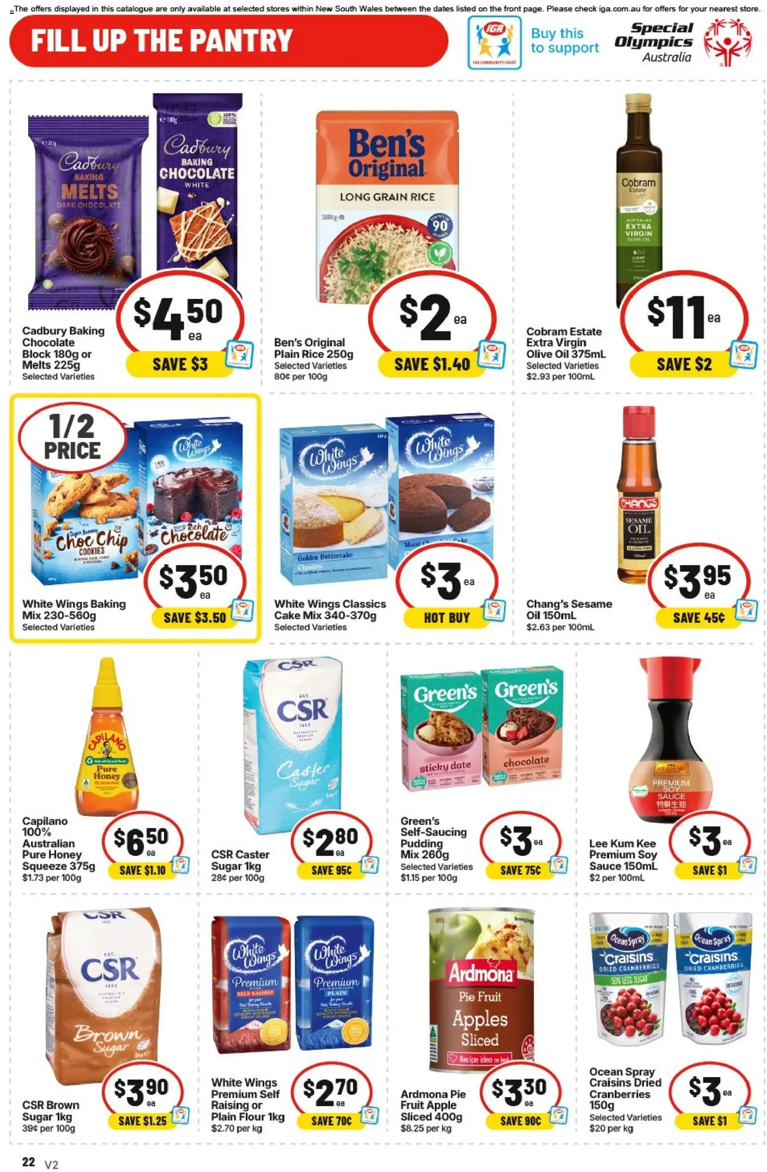 IGA catalogue - valid from 06.05.2026 | Page: 19 | Products: Chocolate, Apples, Olive oil, Sugar