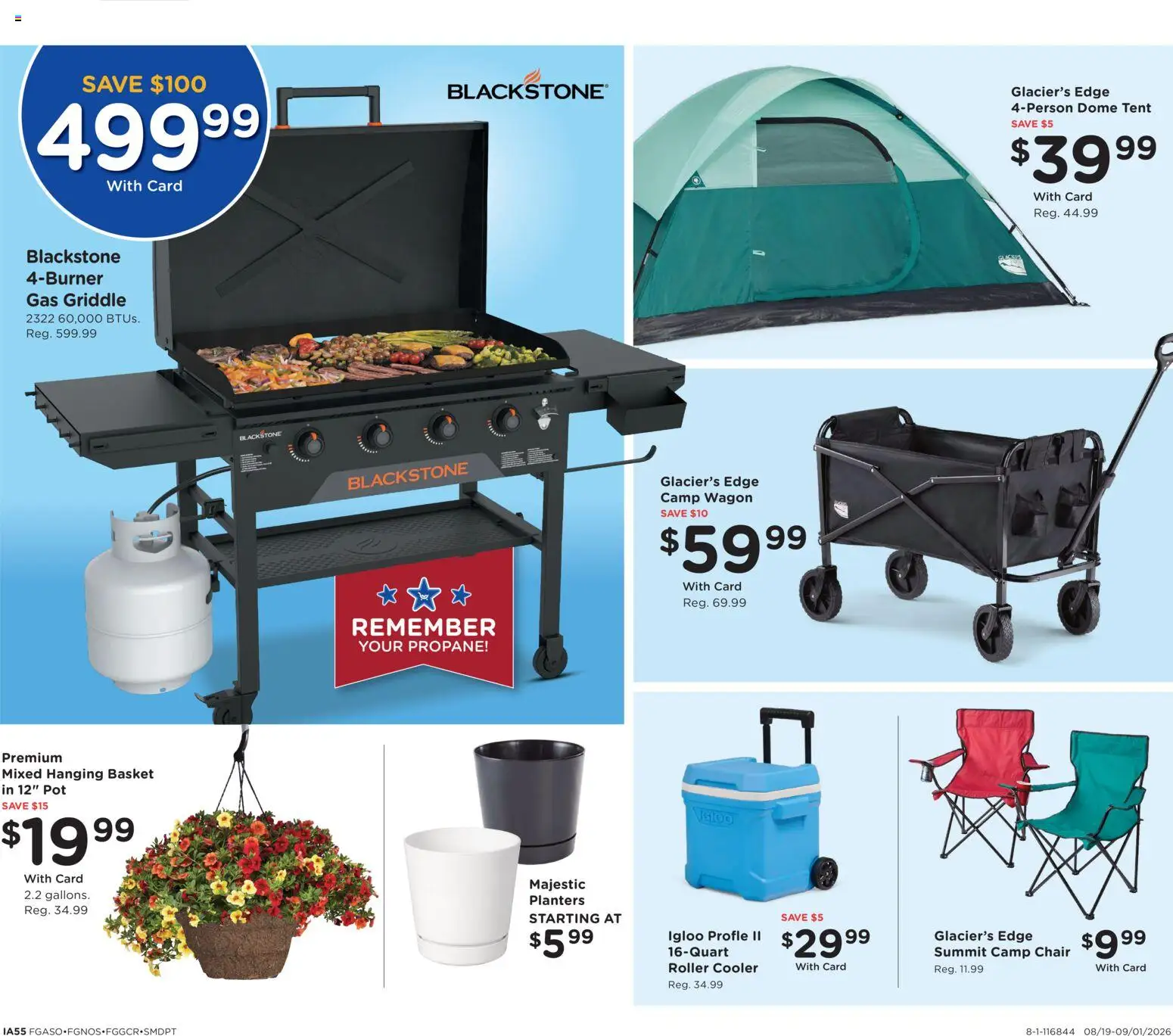 Fred Meyer Home & Apparel - valid from 08/19/2026 | Page: 9 | Products: Chair, Basket, Griddle, Tent