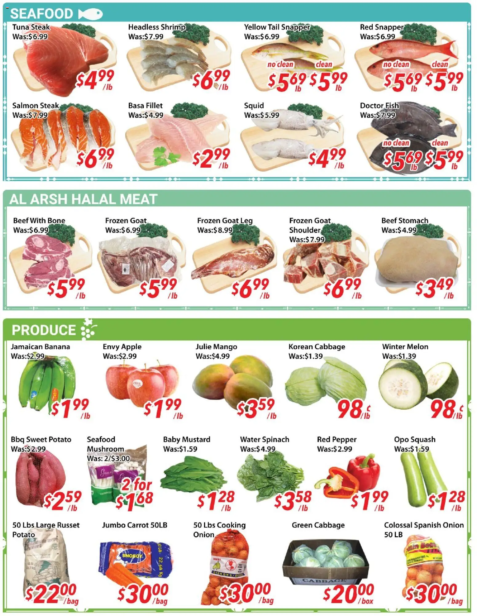 Ample Food Market flyer valid from Jun 26, 2026 | Page: 2 | Products: Fish, Beef, Carrot, Box