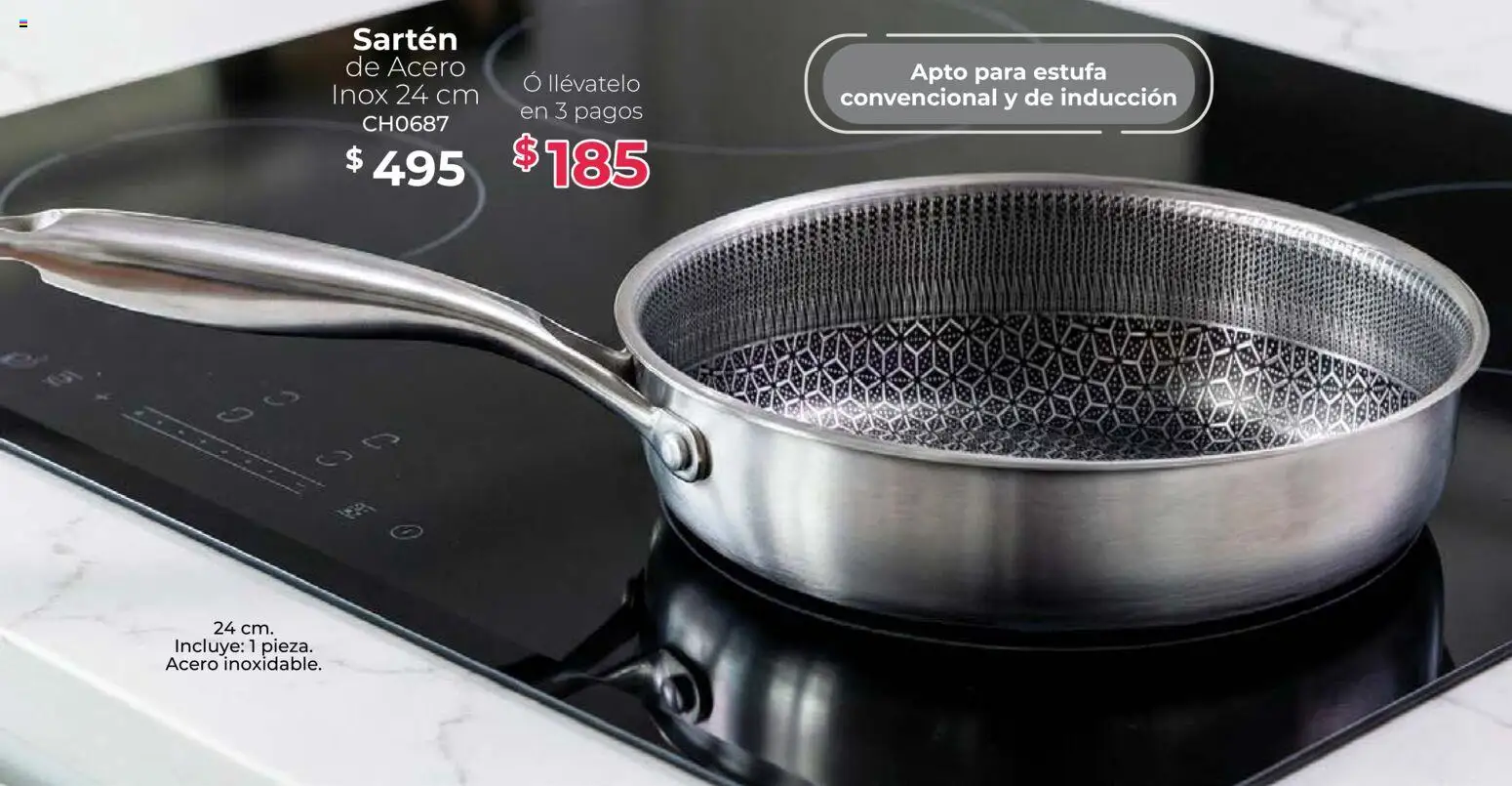 Nuevas ofertas de Colchas Concord válidas en toda la República Mexicana desde el 01/07/2026. ¡Encuentra las mejores ofertas en Colchas Concord catálogo Home! | Página: 77 | Productos: Sartén