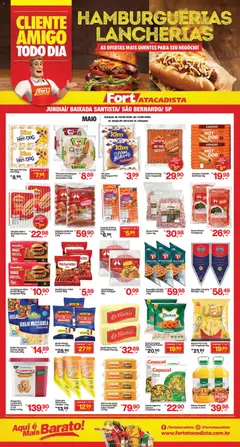 Fort Atacadista ofertas Food Service - Pré-Visualização do folheto da loja Fort Atacadista, válido de 04.05.2026 | Página: 1 | Produtos: Queijo, Queijo ralado, Hambúrguer, Requeijão