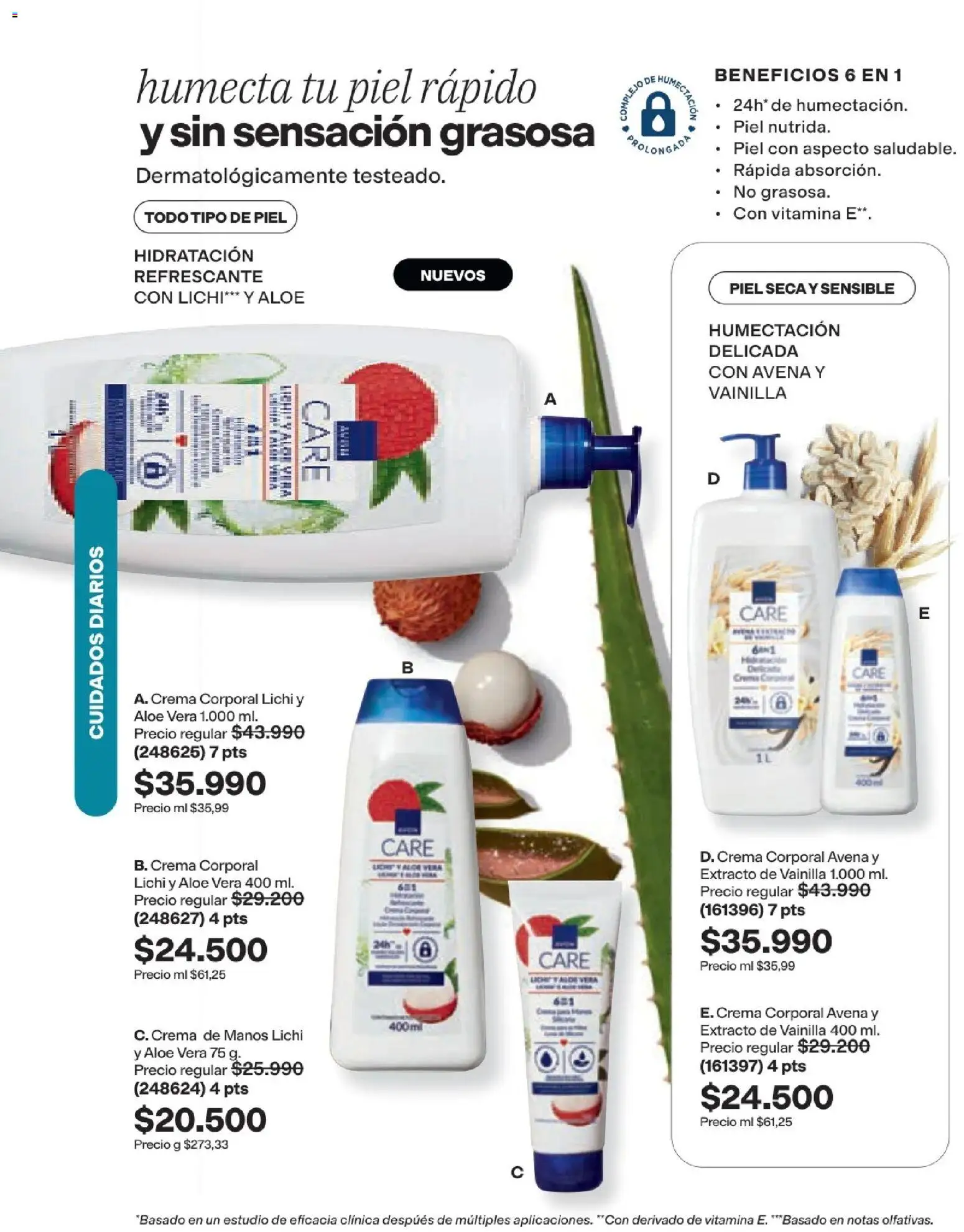 Avon revista - valida desde el 19/09/2026 | Página: 123 | Productos: Crema, Avena, Crema de manos, Aloe vera