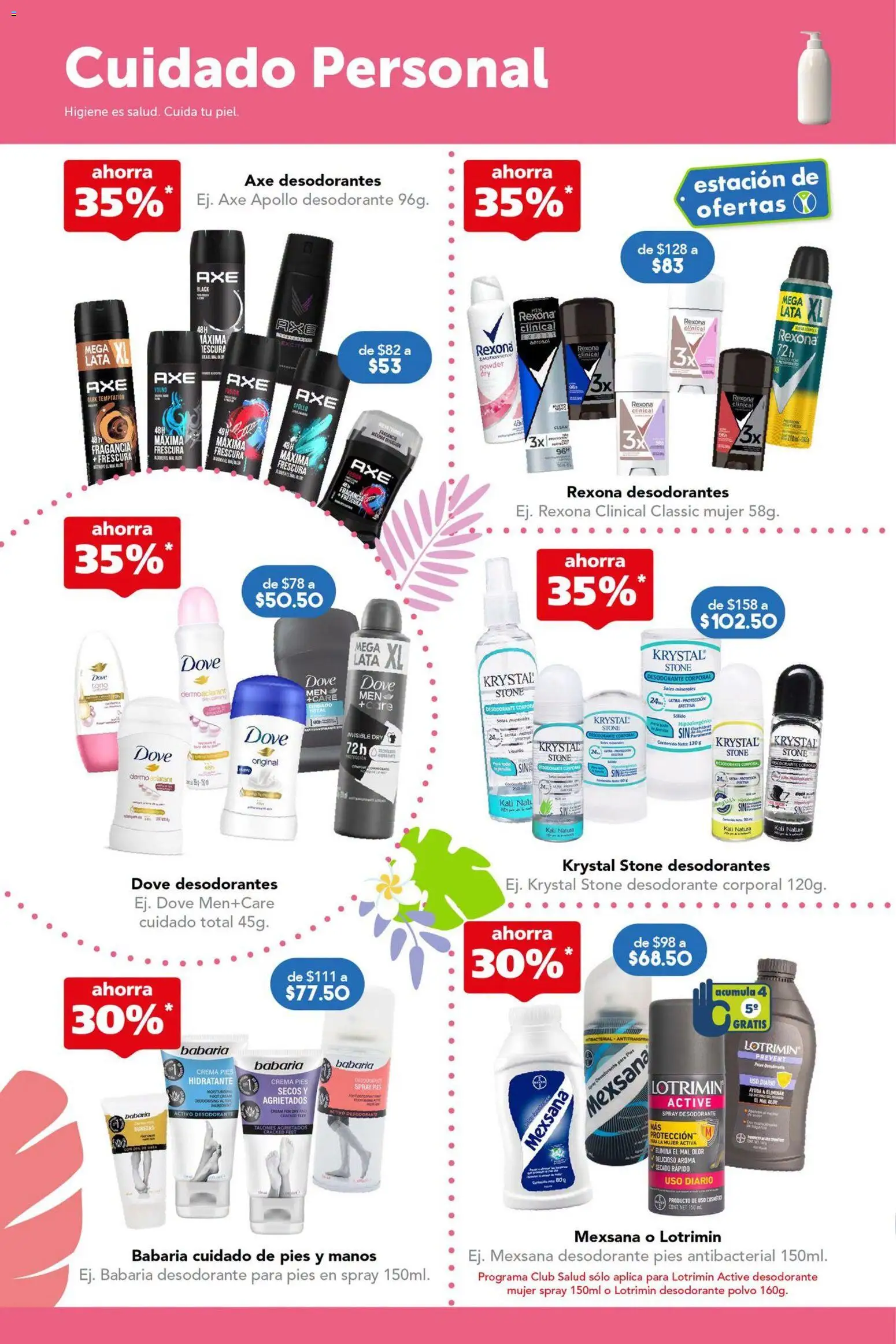 Nuevas ofertas de Farmacia San Pablo válidas en toda la República Mexicana desde el 05/07/2026. ¡Encuentra las mejores ofertas en Farmacia San Pablo catálogo! | Página: 6 | Productos: Desodorante, Sales, Fragancia, Polvo