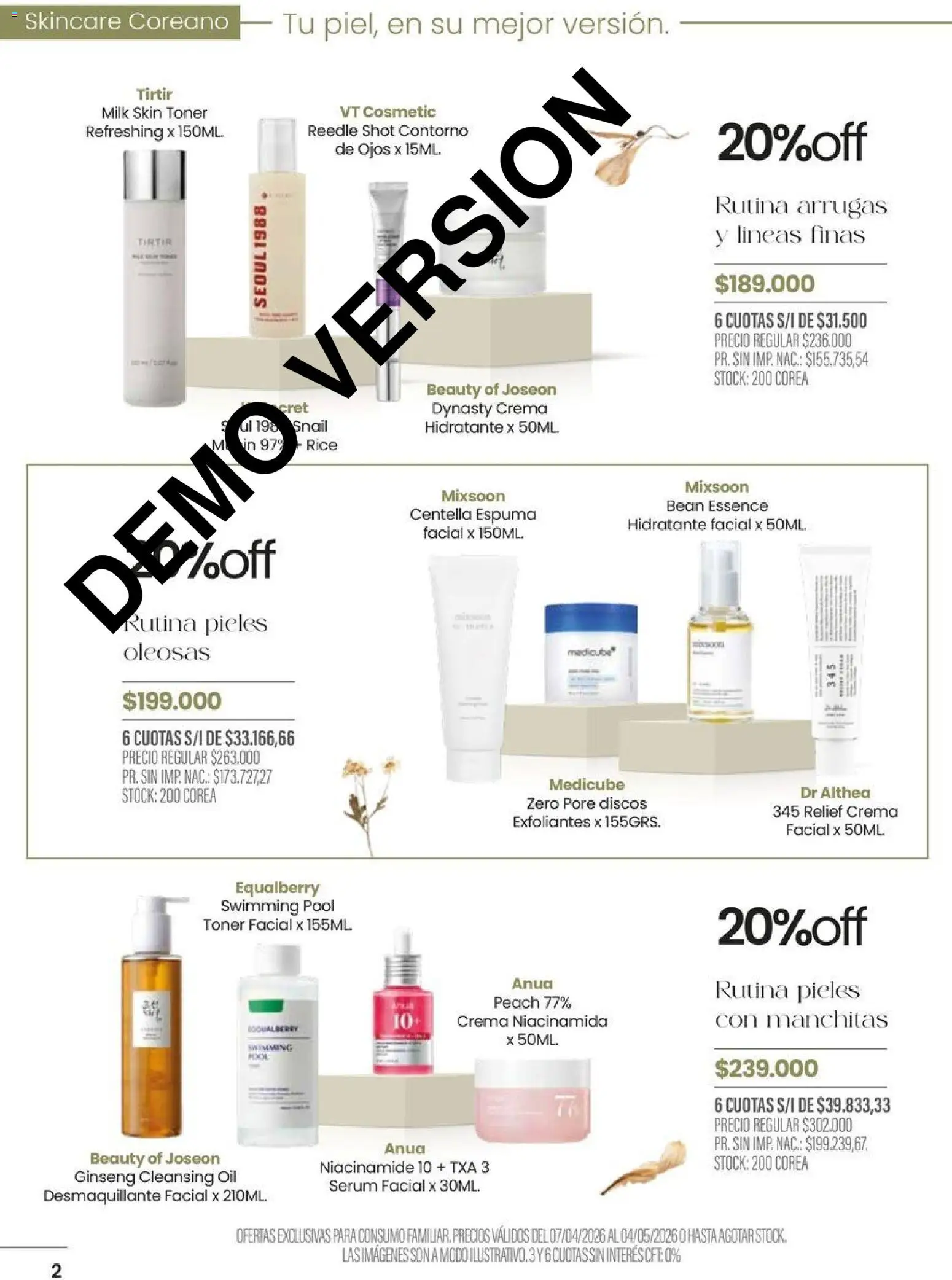 Pigmento catálogo │ válido desde el 07.04.2026 | Página: 2 | Productos: Serum, Contorno, Espuma, Crema